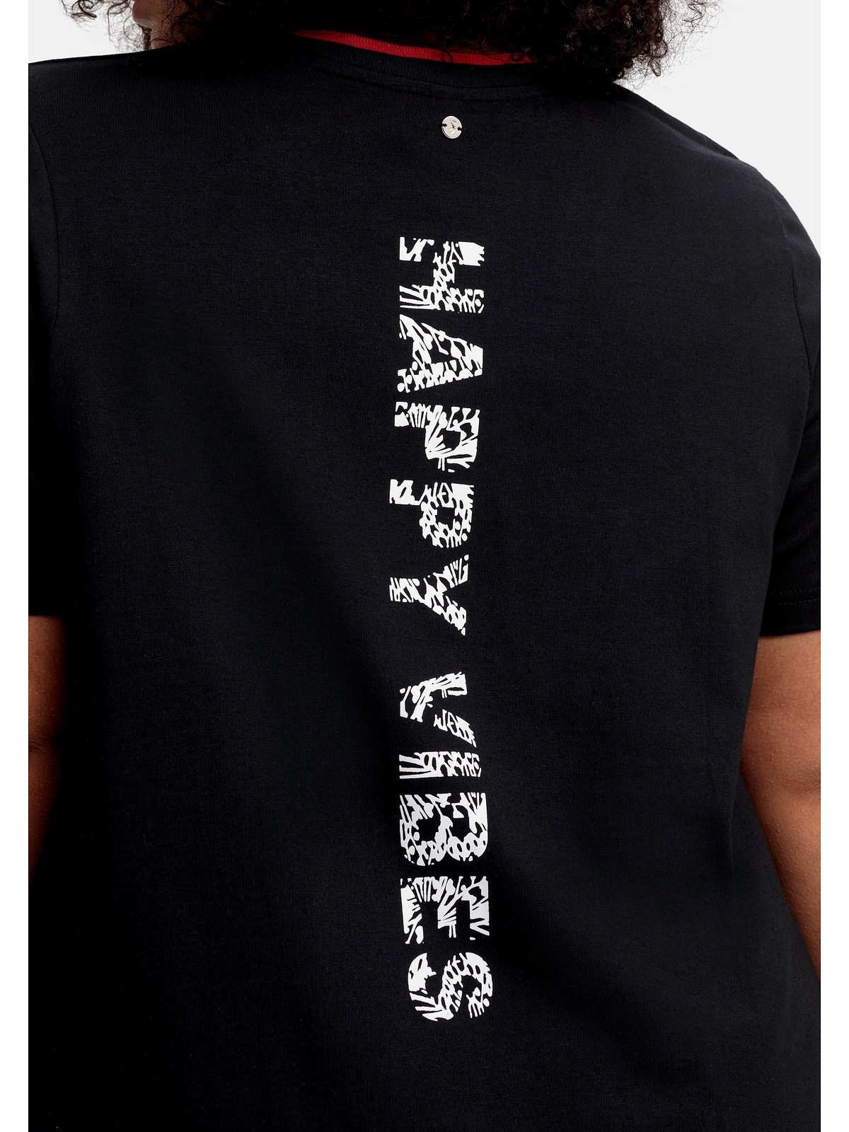 Sheego T-Shirt »Große Größen«, mit Statementprint auf dem Rücken bestellen  | BAUR