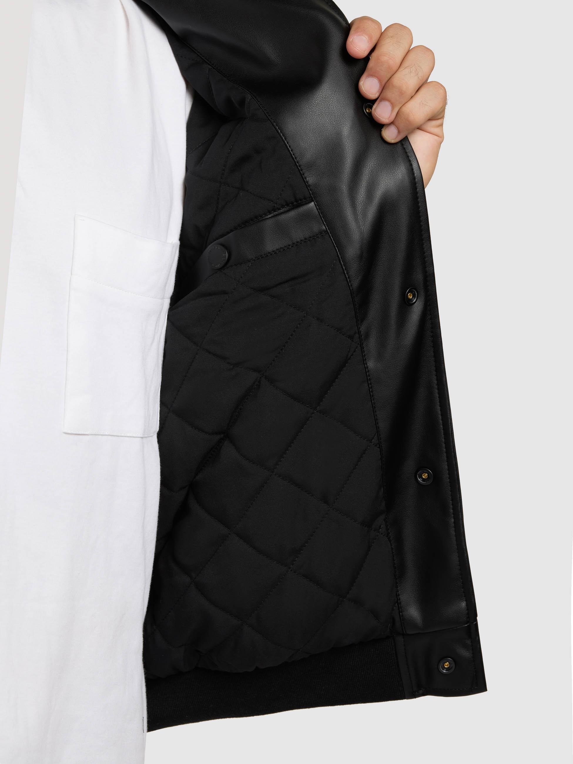 khujo Bomberjacke »Cale« ohne Kapuze Lässige Herren Kunstlederjacke