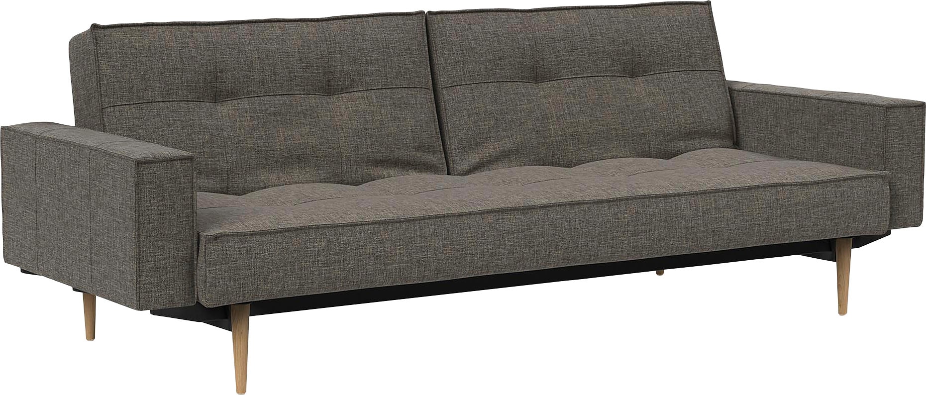 INNOVATION LIVING ™ Sofa »Splitback«, mit Armlehne und hellen Styletto Beinen, in skandinavischen Design