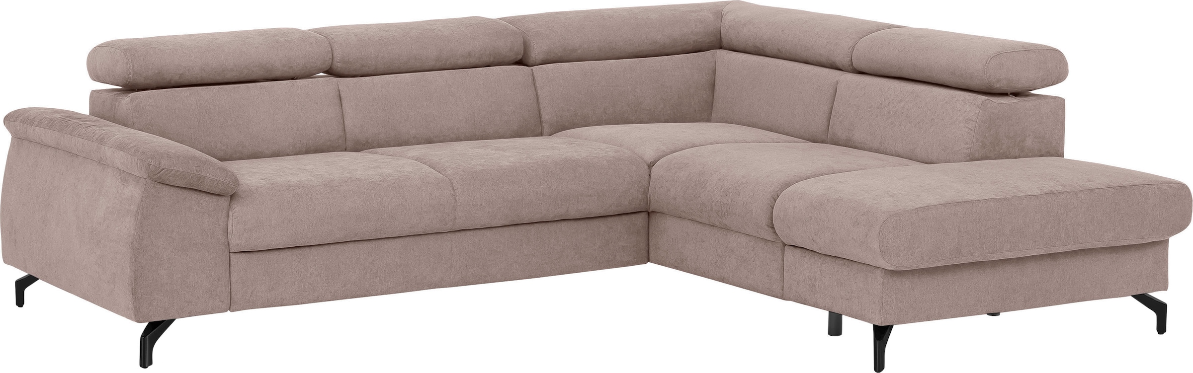 COTTA Ecksofa "Kitty L-Form, B: 249 cm" mit Kopfteilverstellung, optional Bettfunktion & Bettkasten