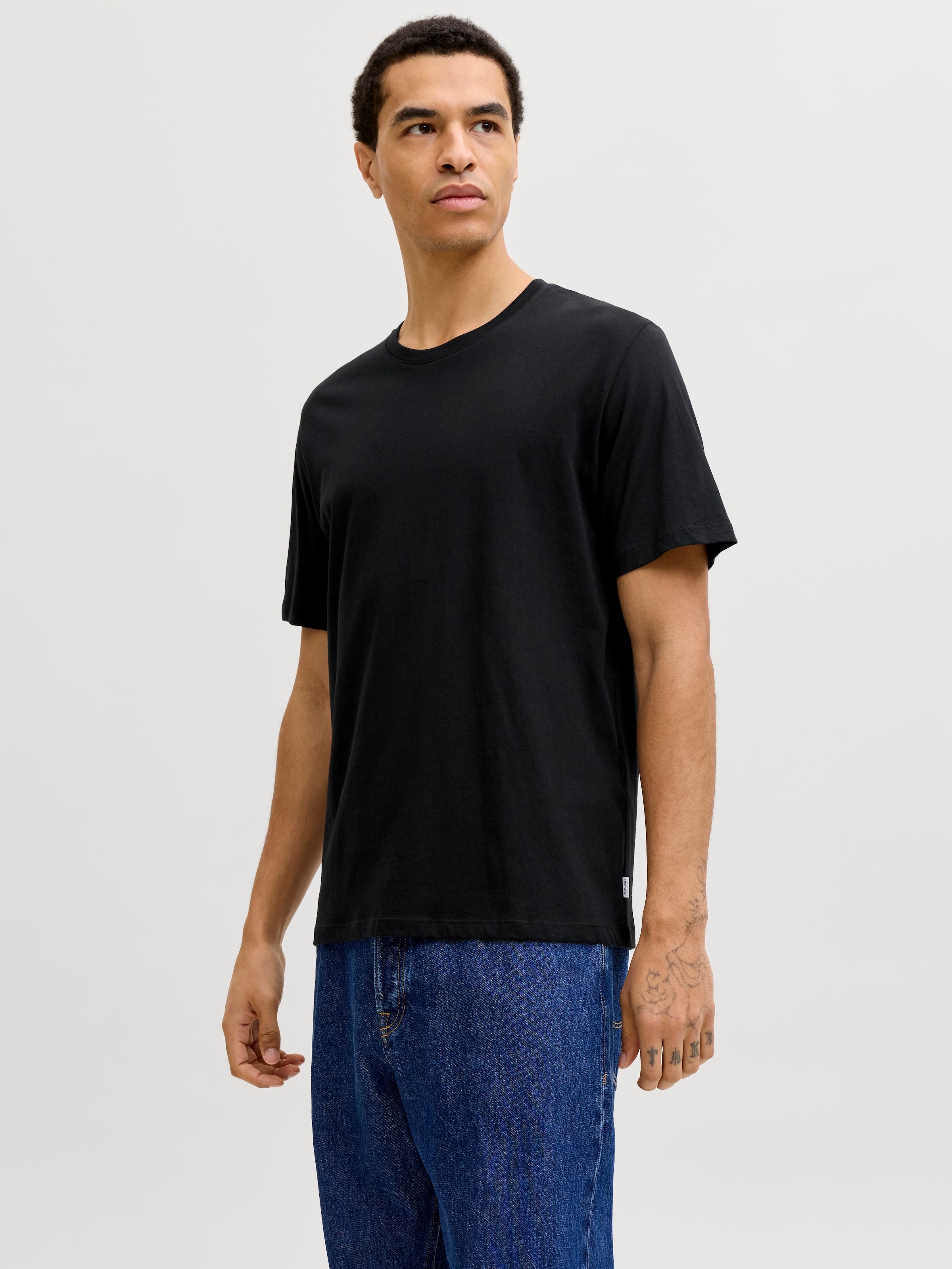 Jack & Jones Kurzarmshirt »JJEORGANIC BASIC TEE SS O-NE 3PK MP NOOS«