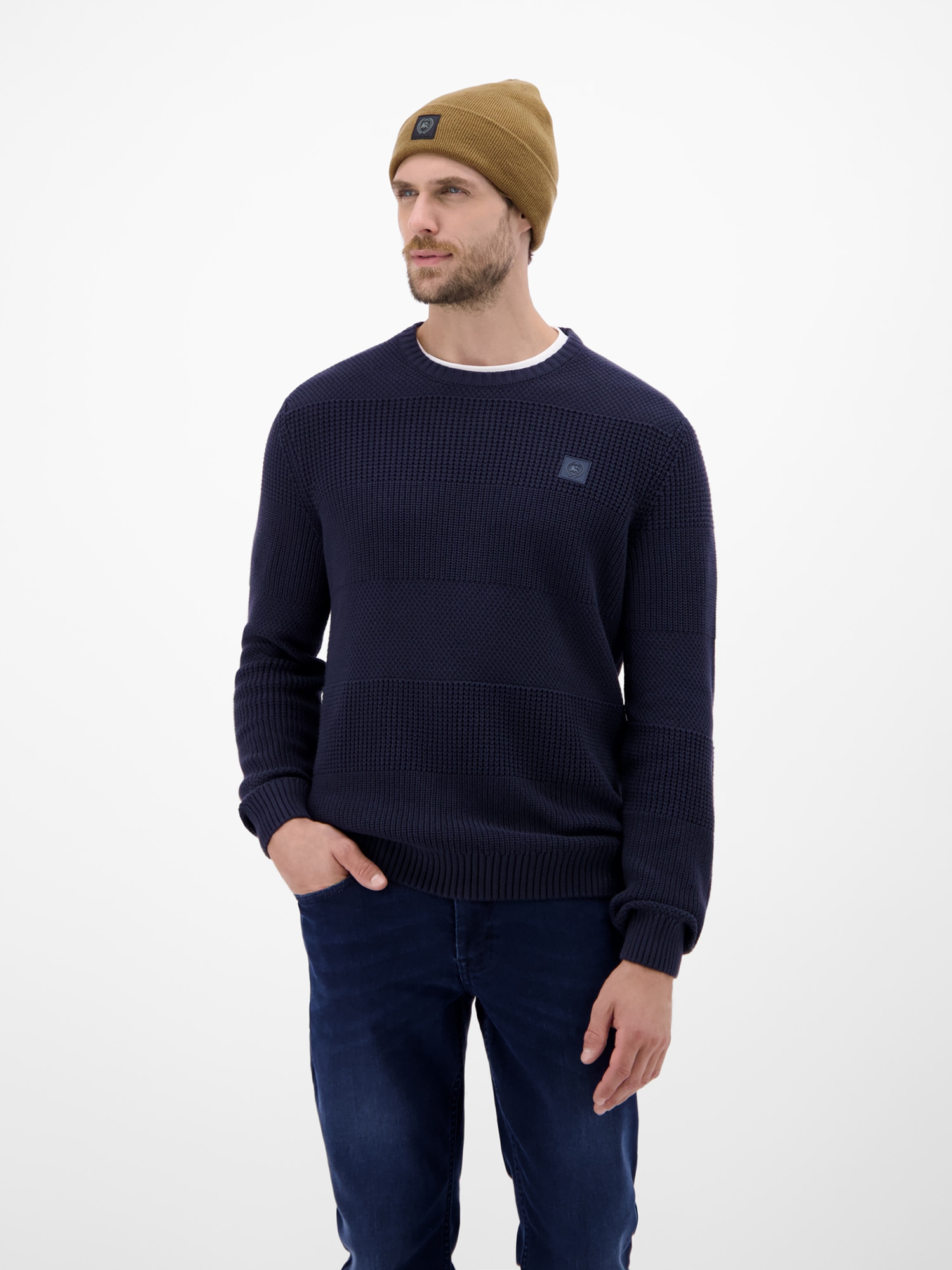 LERROS Skimütze »LERROS Flachstrickmütze, doppellagig«