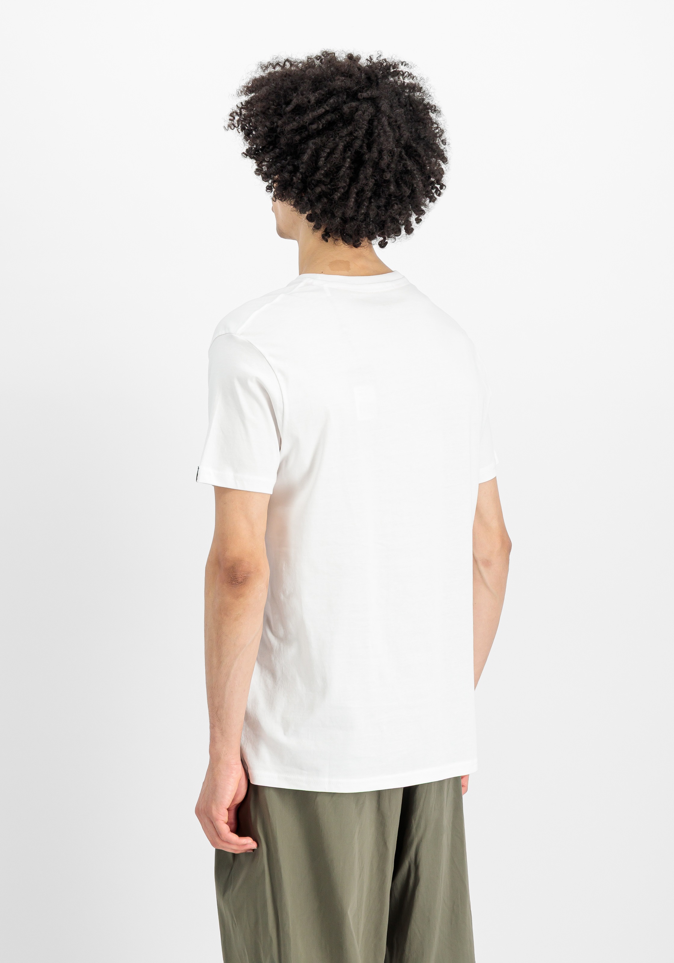 Alpha Industries Label T-Shirt White 2XL 3