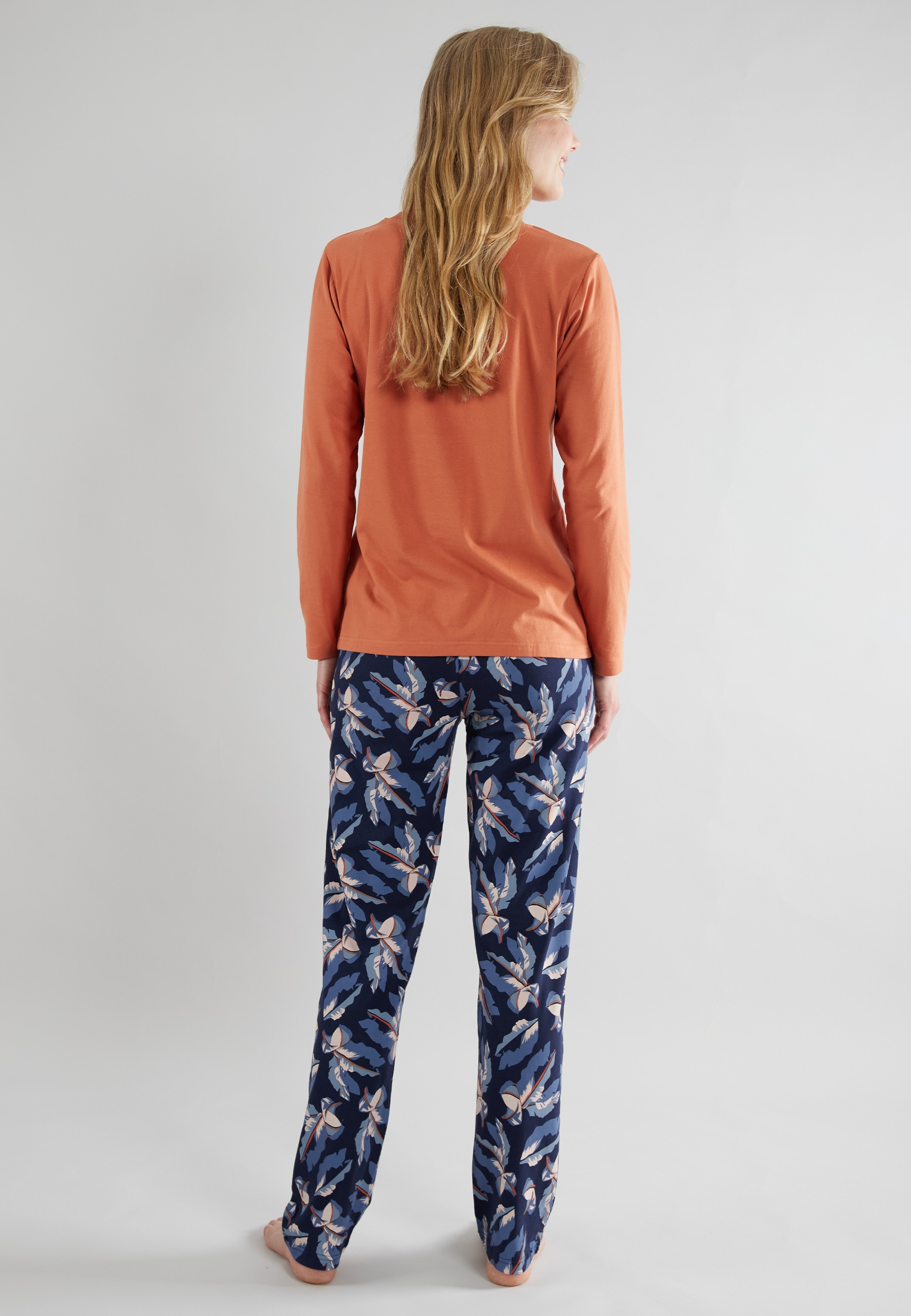 TOM TAILOR Pyjama, (2 tlg.), mit gemusterter Hose