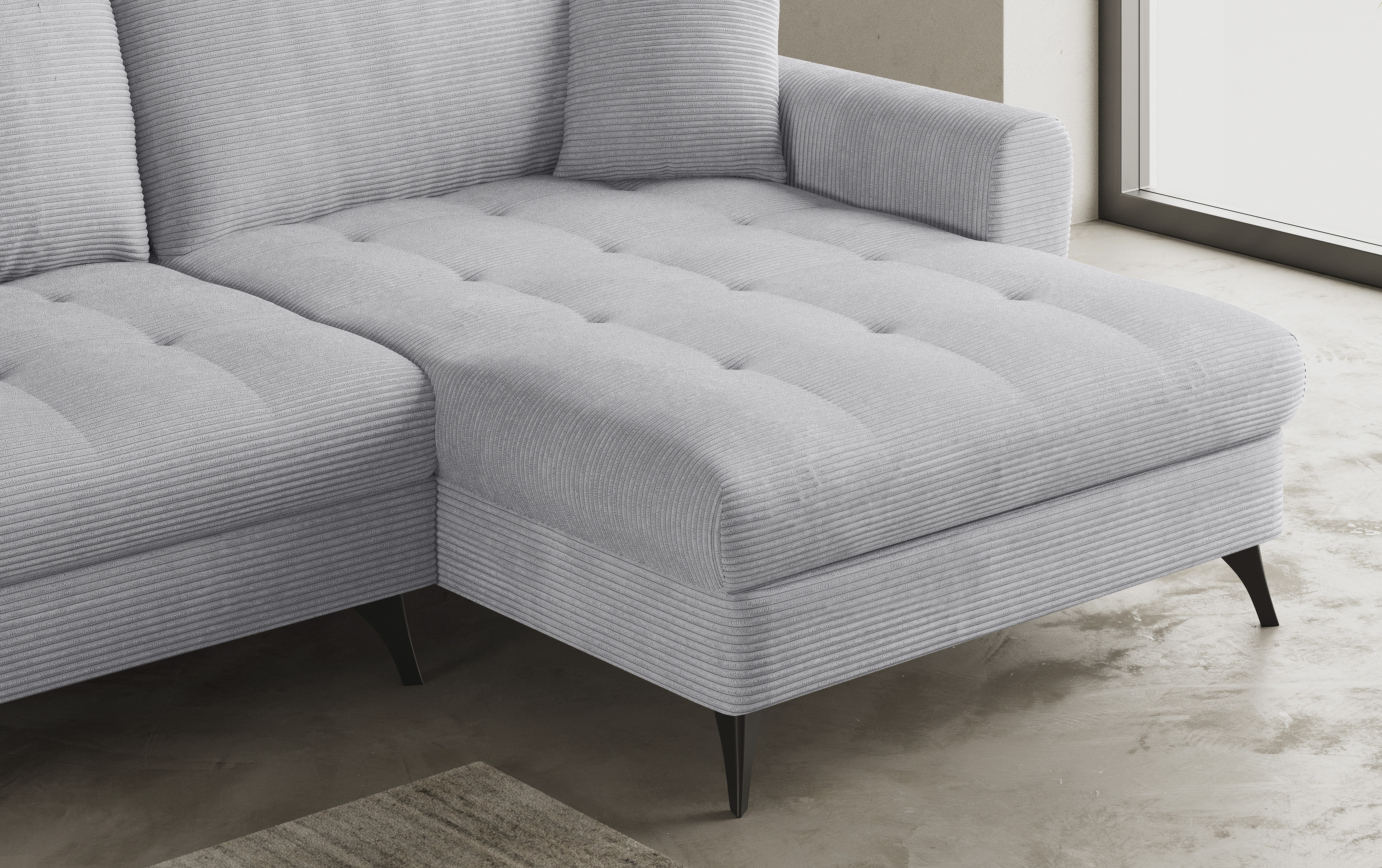 Thumbnail - Mr. Couch Ecksofa "Blackburn II L-Form", Wahlweise mit Kaltschaumpolsterung bis 140 kg belastbar