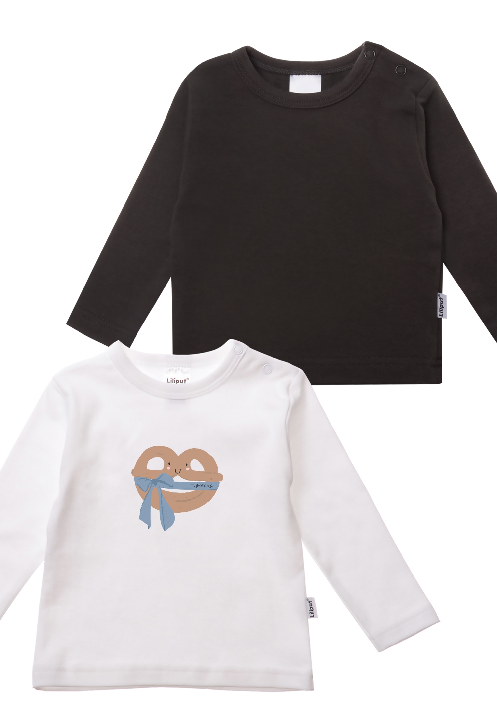 Liliput Langarmshirt »Brezel«, mit praktischen Druckknöpfen an der Schulter