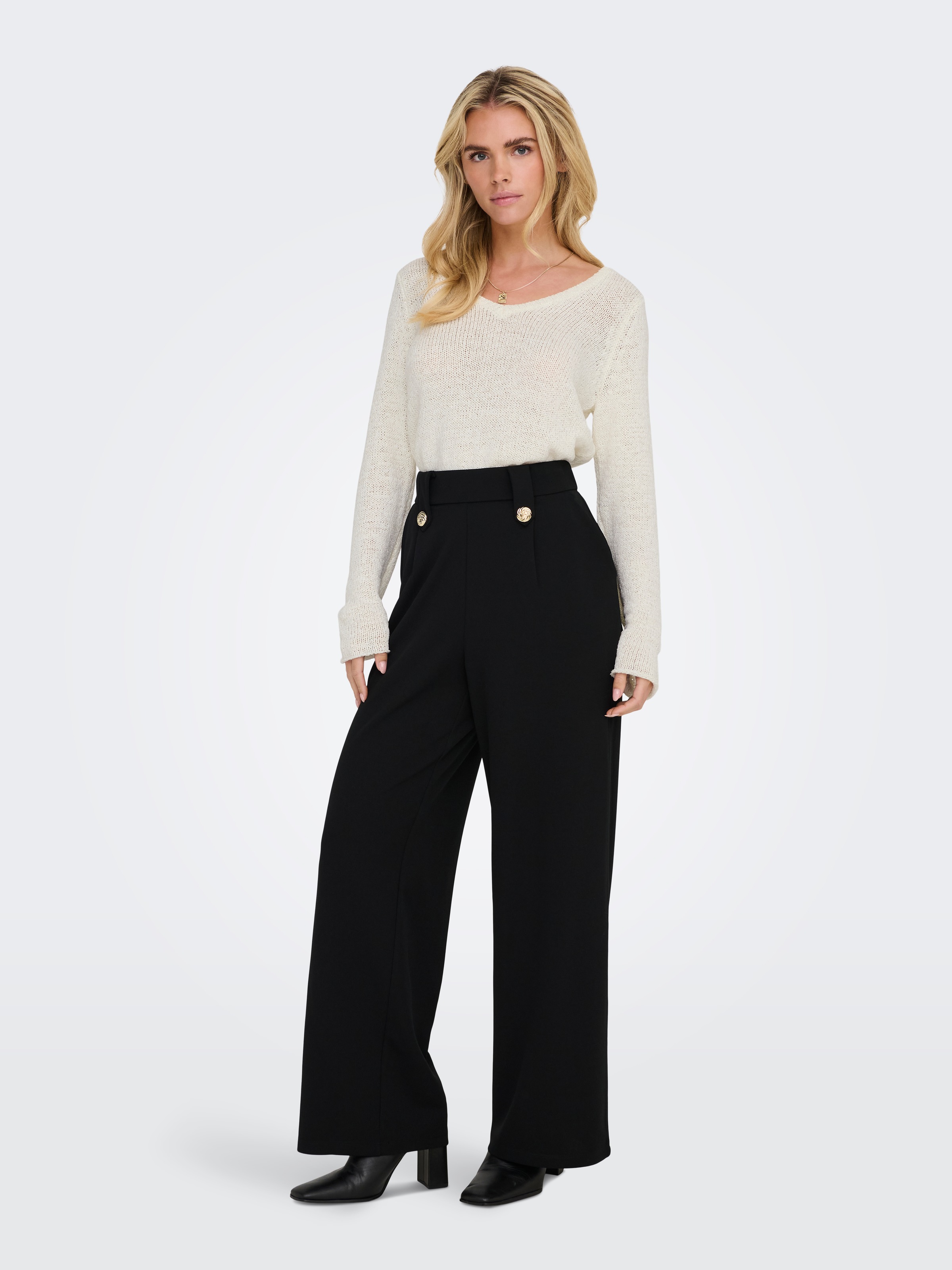 Thumbnail - ONLY V-Ausschnitt-Pullover "ONLGEENA L/S V-NECK KNT NOOS"