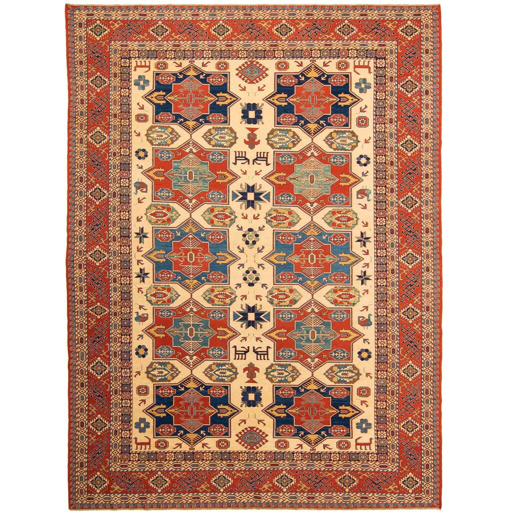 morgenland Wollteppich »Kelim - Oriental - 380 x 273 cm - rost«, rechteckig