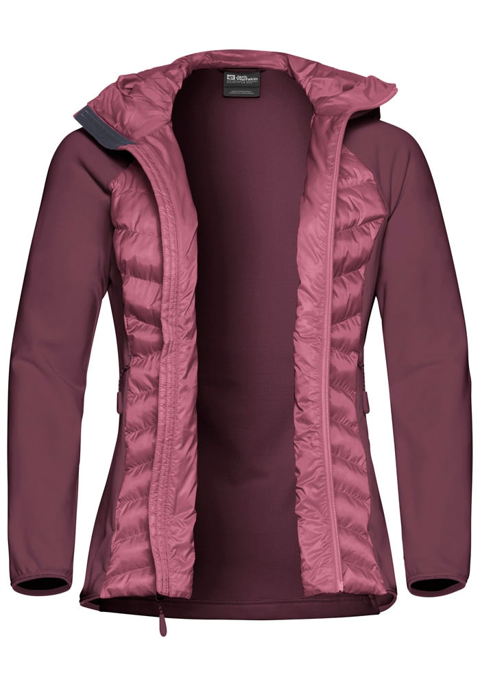 Jack Wolfskin Hybridjacke »ROUTEBURN PRO HYBRID W«, mit Kapuze