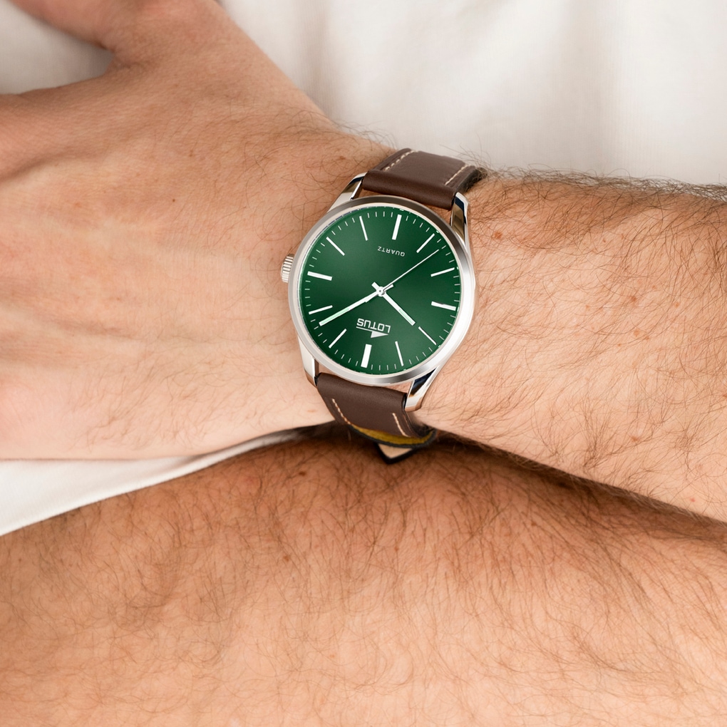 Lotus Quarzuhr »Minimalist for him« Armbanduhr, Herrenuhr, Lederarmband, analog