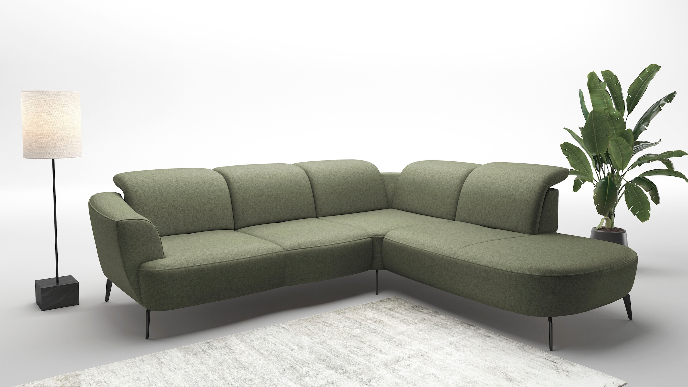 sit&more Ecksofa "Zoe", ink.Sitztiefenverstellung, wahlweise mit Kopfteilve günstig online kaufen