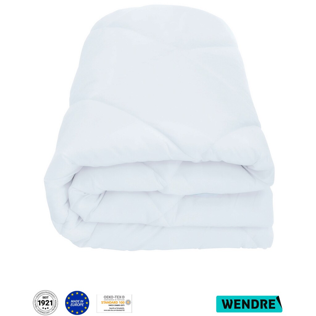 Wendre Microfaserbettdecke »Falkenberg, Allergiker geeignet (Hausstauballergiker)«, 4-Jahreszeiten, Füllung 100% Polyester, Bezug 100% Polyester, (1 St.)