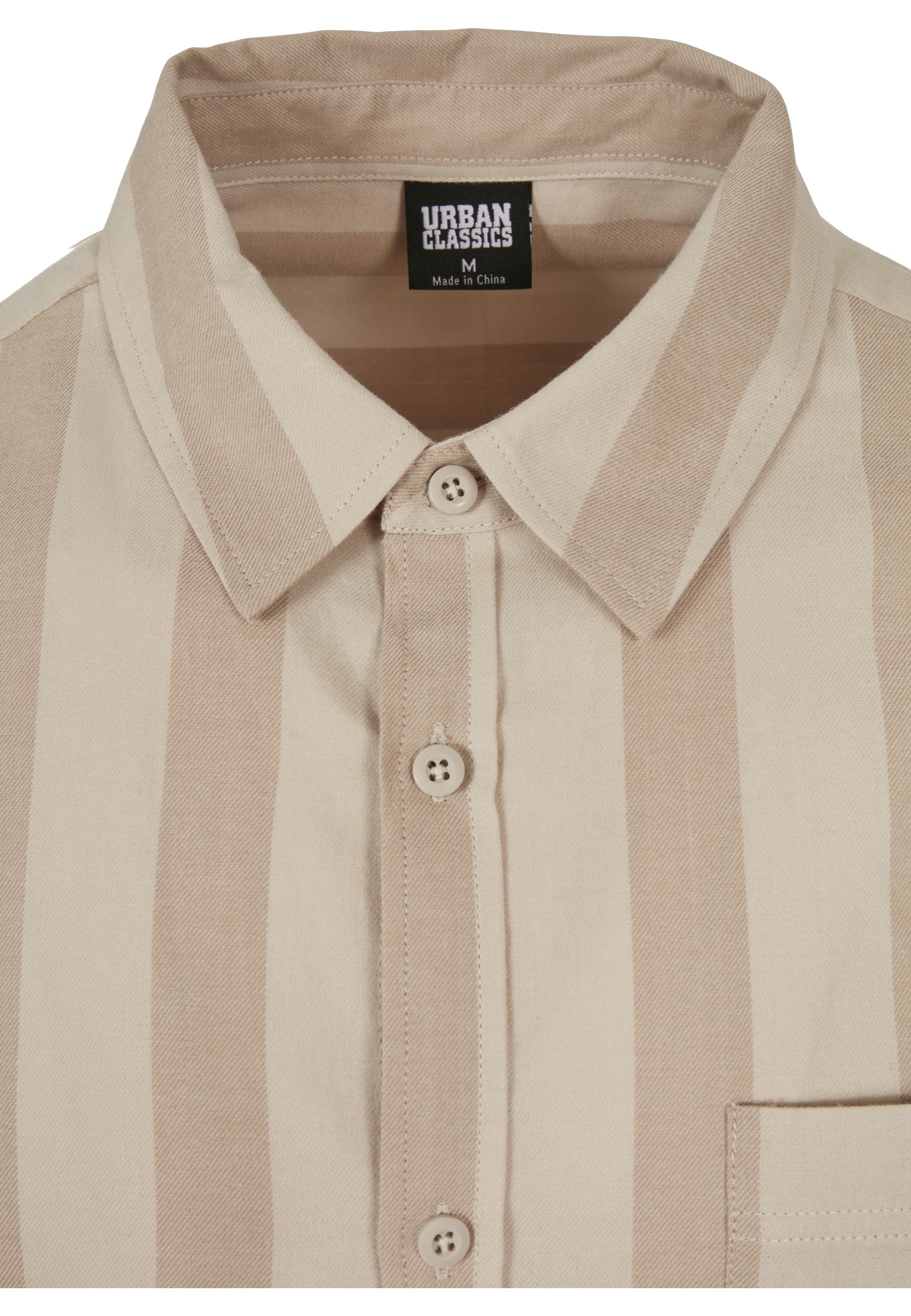 URBAN CLASSICS Kurzarmshirt »Urban Classics Herren Striped Shirt« 1 Stk.