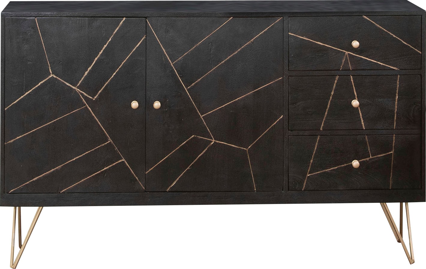 Gutmann Factory Sideboard, mit modernen Haarnadel Beinen