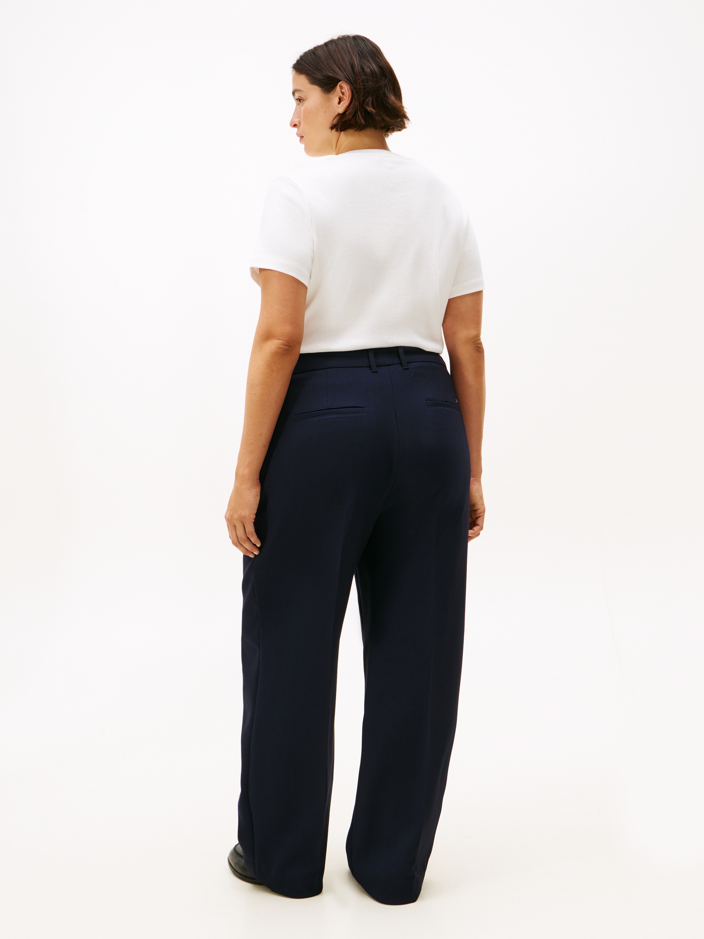 Tommy Hilfiger Curve Anzughose »CRV PUNTO RLXD STRAIGHT PANT«, in großen Größen