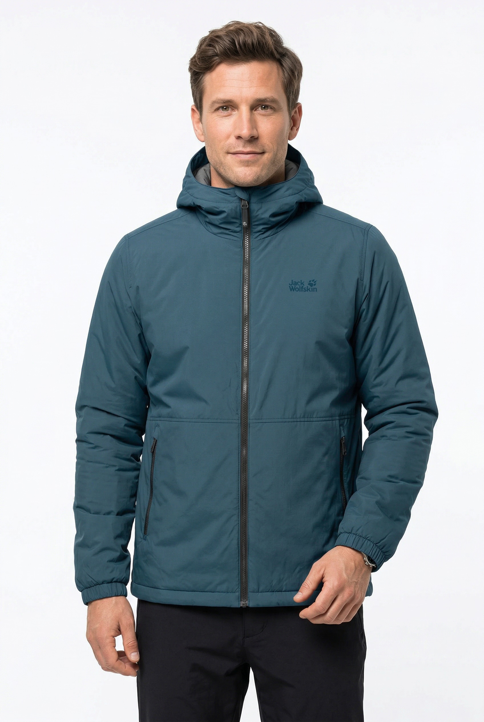 Jack Wolfskin Funktionsjacke "PAMIR JKT M" mit Kapuze mit 2 Hüfttaschen und innerer Brusttasche, wasserdicht, atmungsaktiv