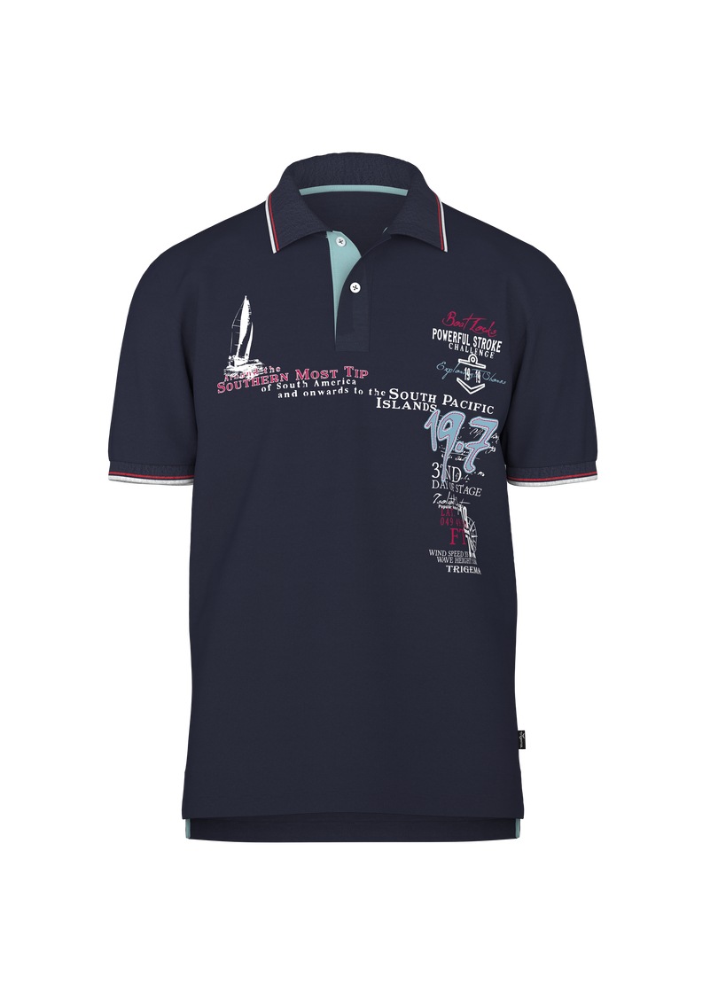 Trigema Poloshirt »TRIGEMA Polo Shirt mit Maritimem Print« 1