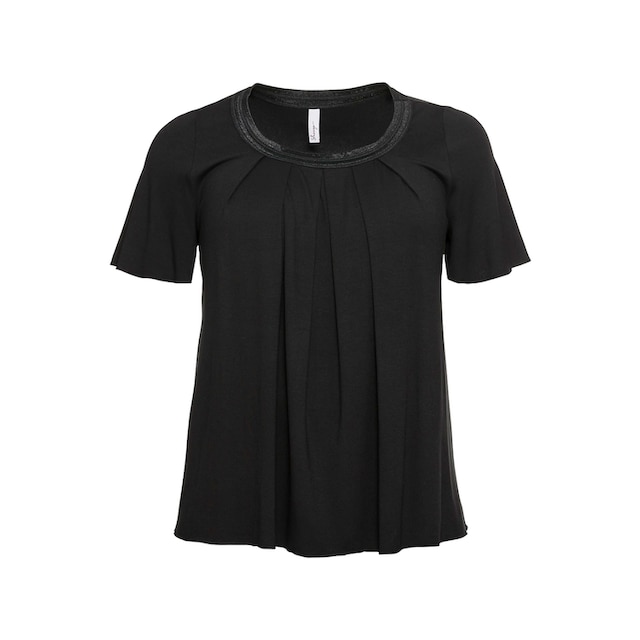 Sheego T-Shirt »Große Größen«, in A-Linie mit dekorativer Blende für  bestellen | BAUR