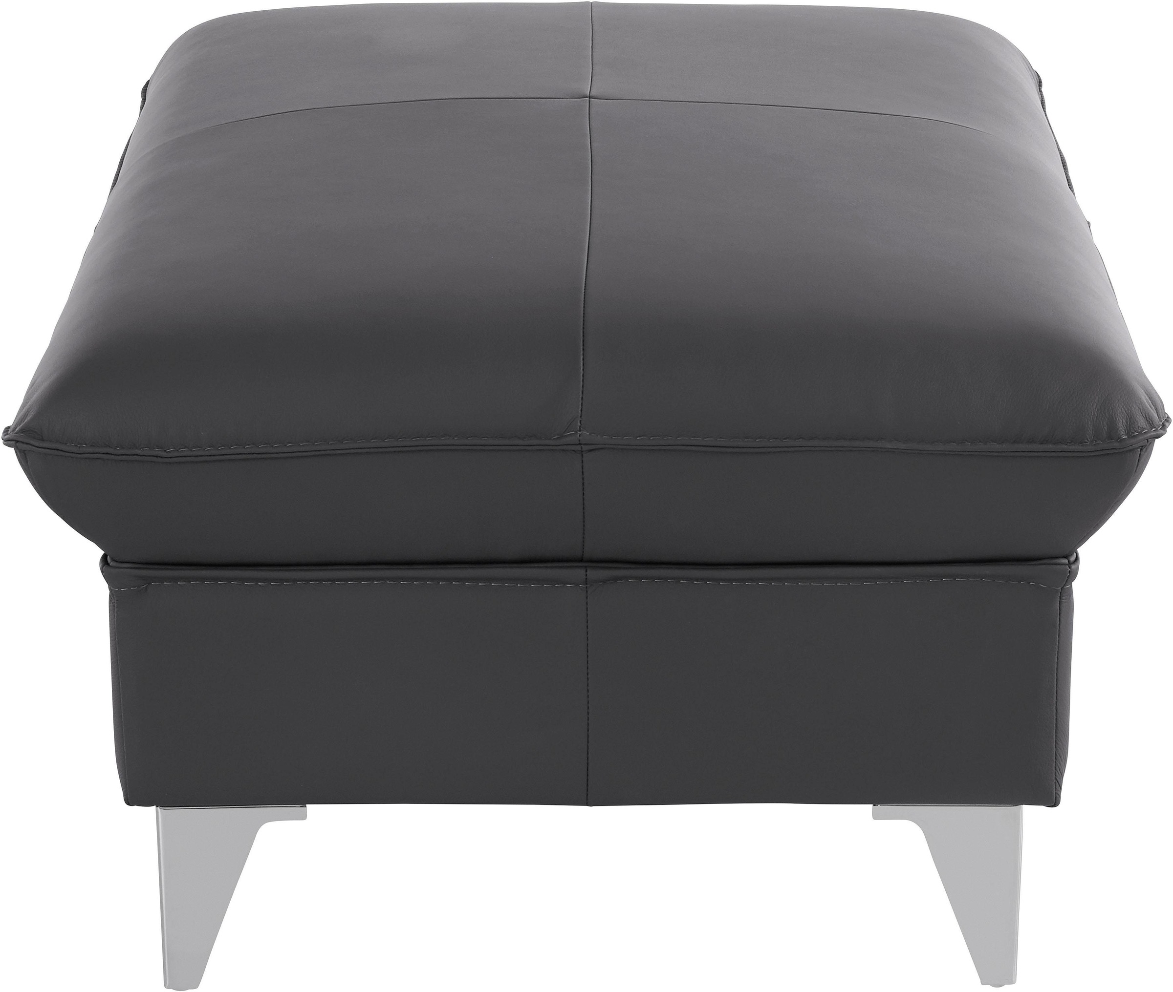 COTTA Polstergarnitur »Caluso«, Set: bestehend aus Ecksofa, Hocker, Ecksofa inkl. Kopfteilverstellung
