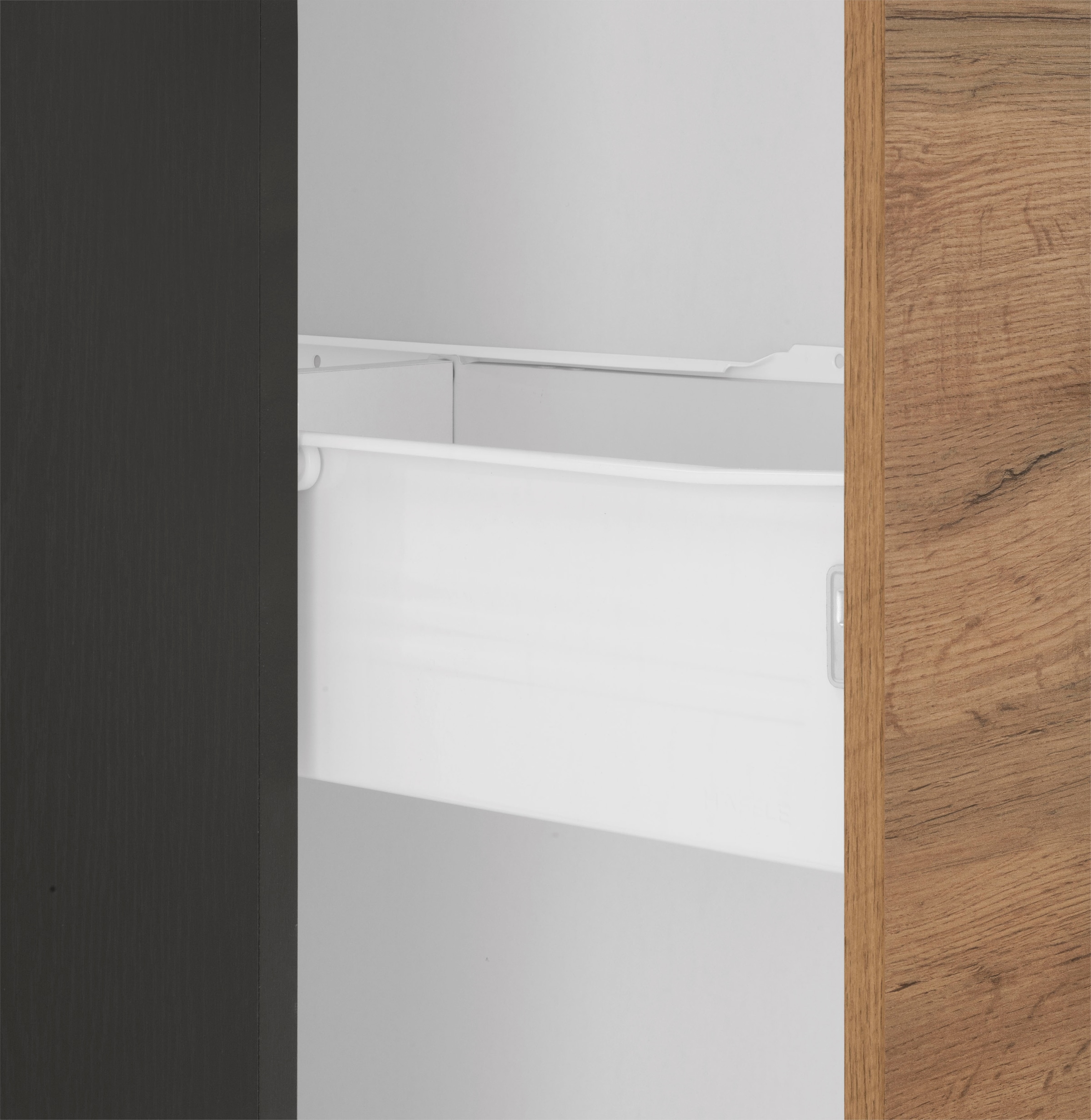 KOCHSTATION Apothekerschrank »KS-Colmar«, 30 cm breit, 165 cm hoch, mit 3 Ablagen, mit Metallgriff