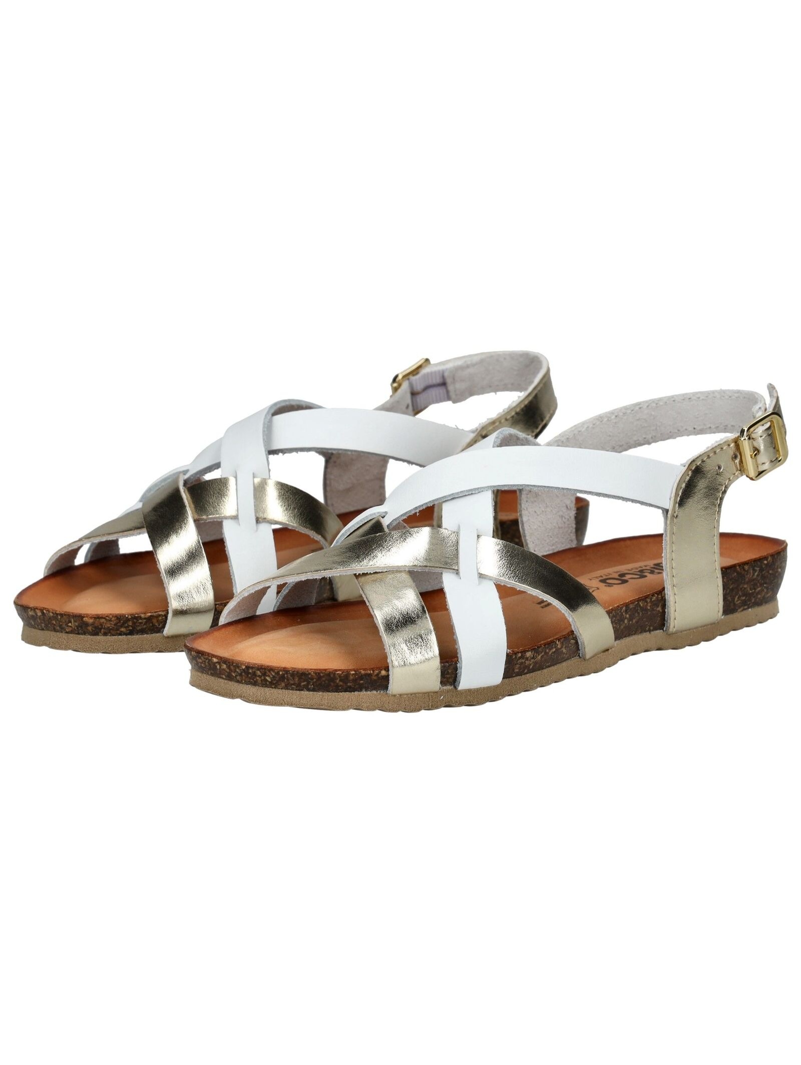 IGI & CO Sandals Leather White/Gold Size 38 3
