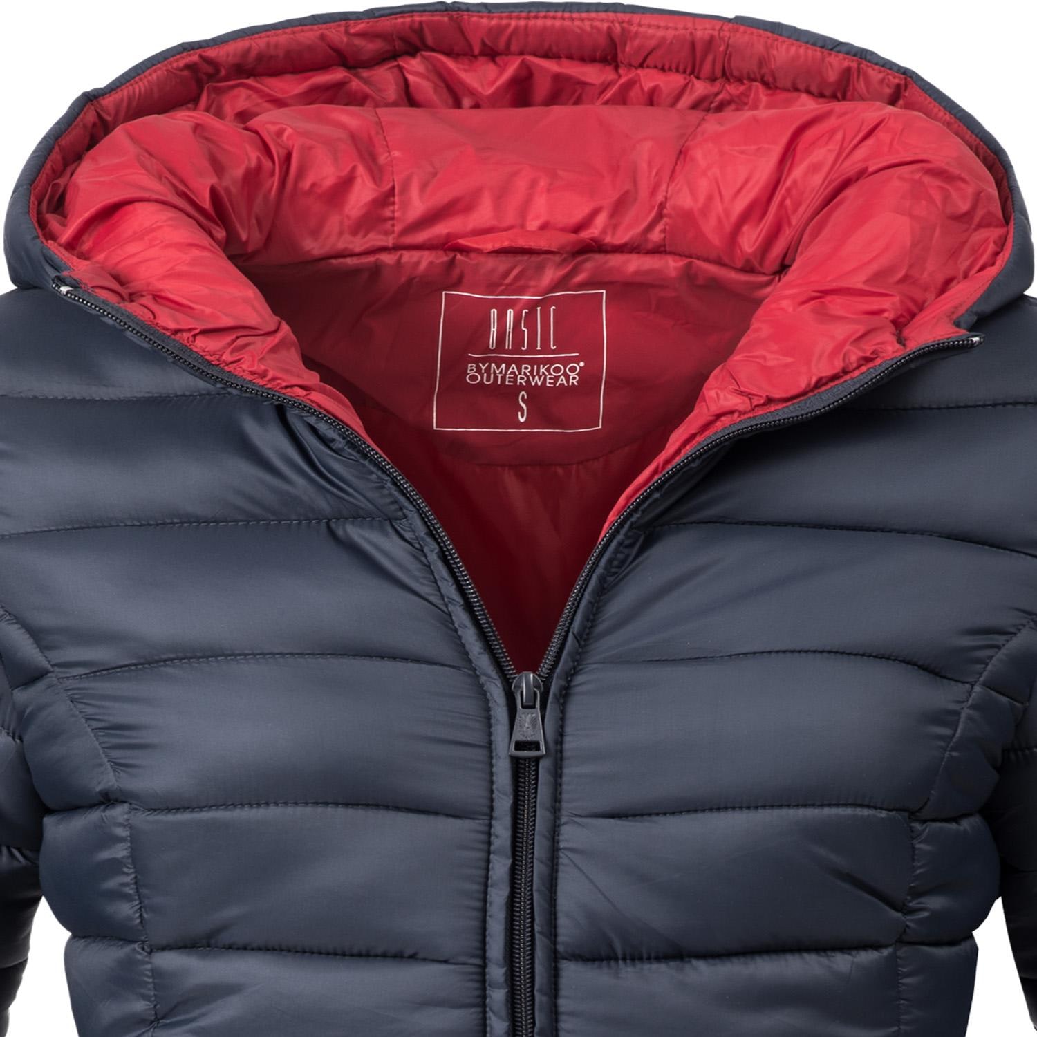 Marikoo Steppjacke »Luci«, mit Kapuze, modische Damen Übergangsjacke mit großer Kapuze