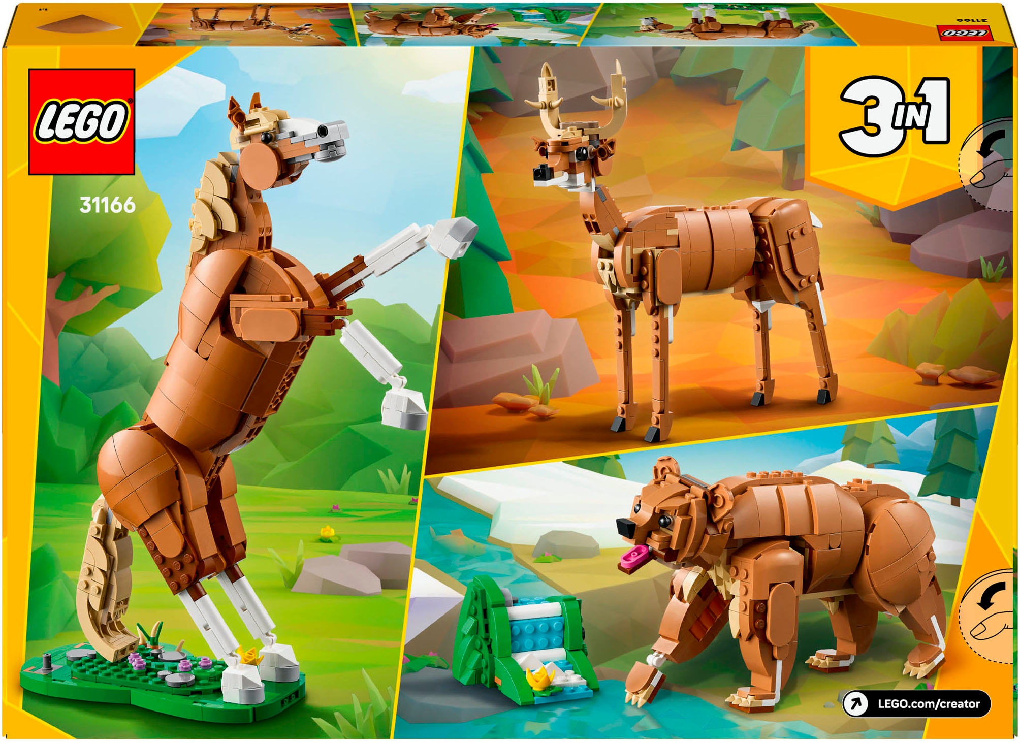 LEGO® Konstruktionsspielsteine »Prächtiges Ross (31166), LEGO LEGO Creator«, (685 St.), Made in Europe