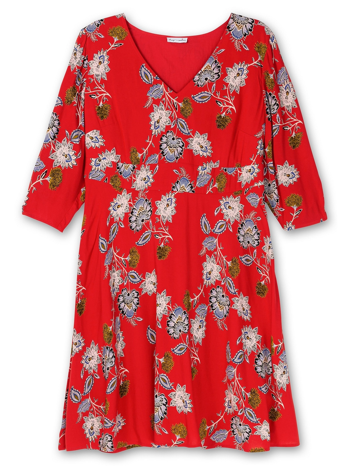 sheego by Joe Browns Druckkleid »Große Größen«, mit Blumenprint und  Taillenband vorn für bestellen | BAUR