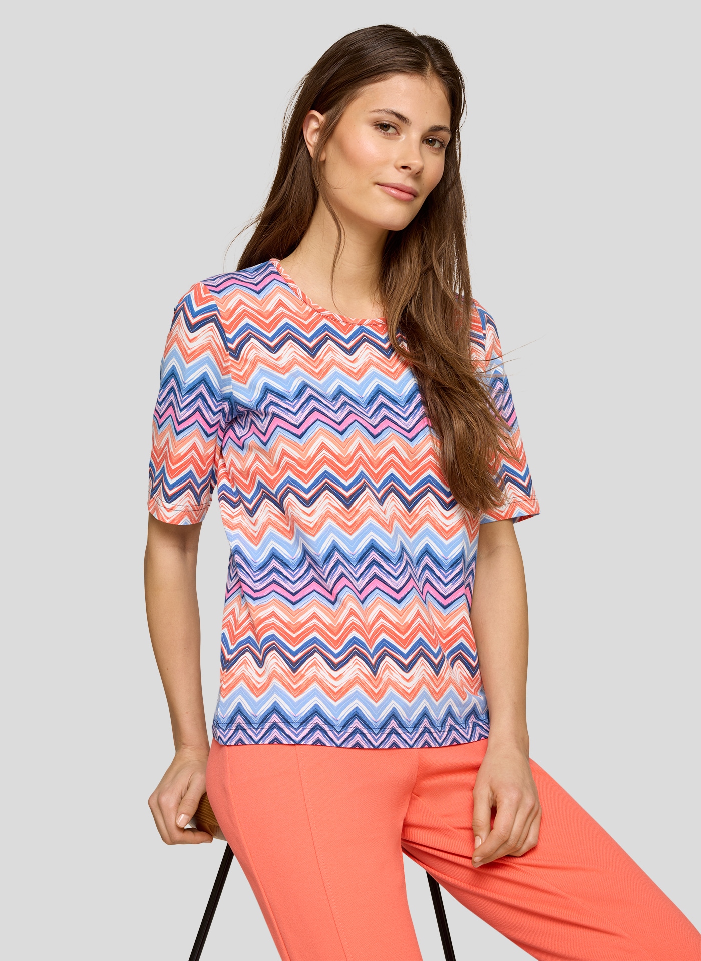 Rabe T-Shirt, mit All-Over Print