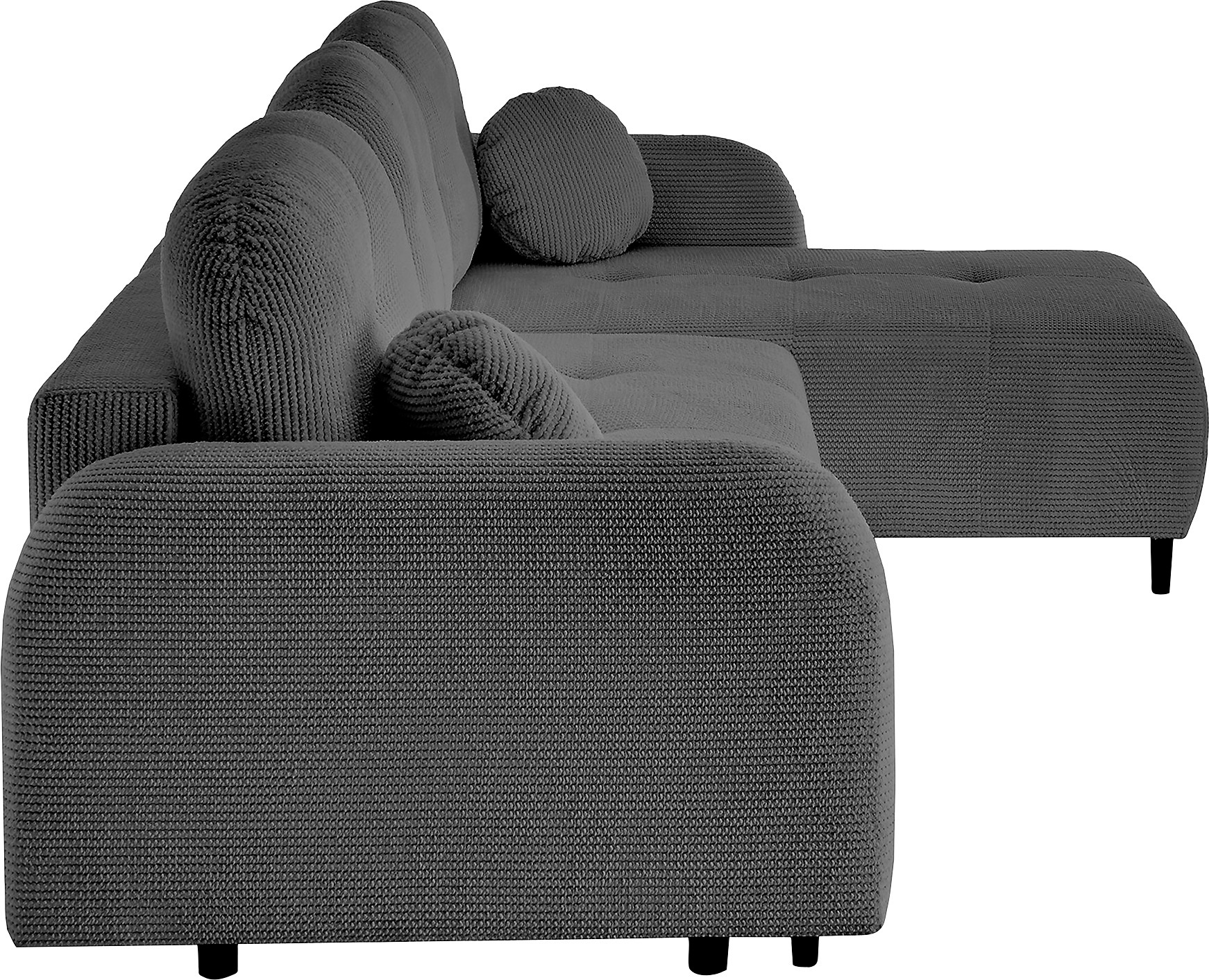 Leonique Ecksofa »BLAISE«, mit Bett-Funktion (Liegefläche 140/200 cm), Zier- und Rückenkissen