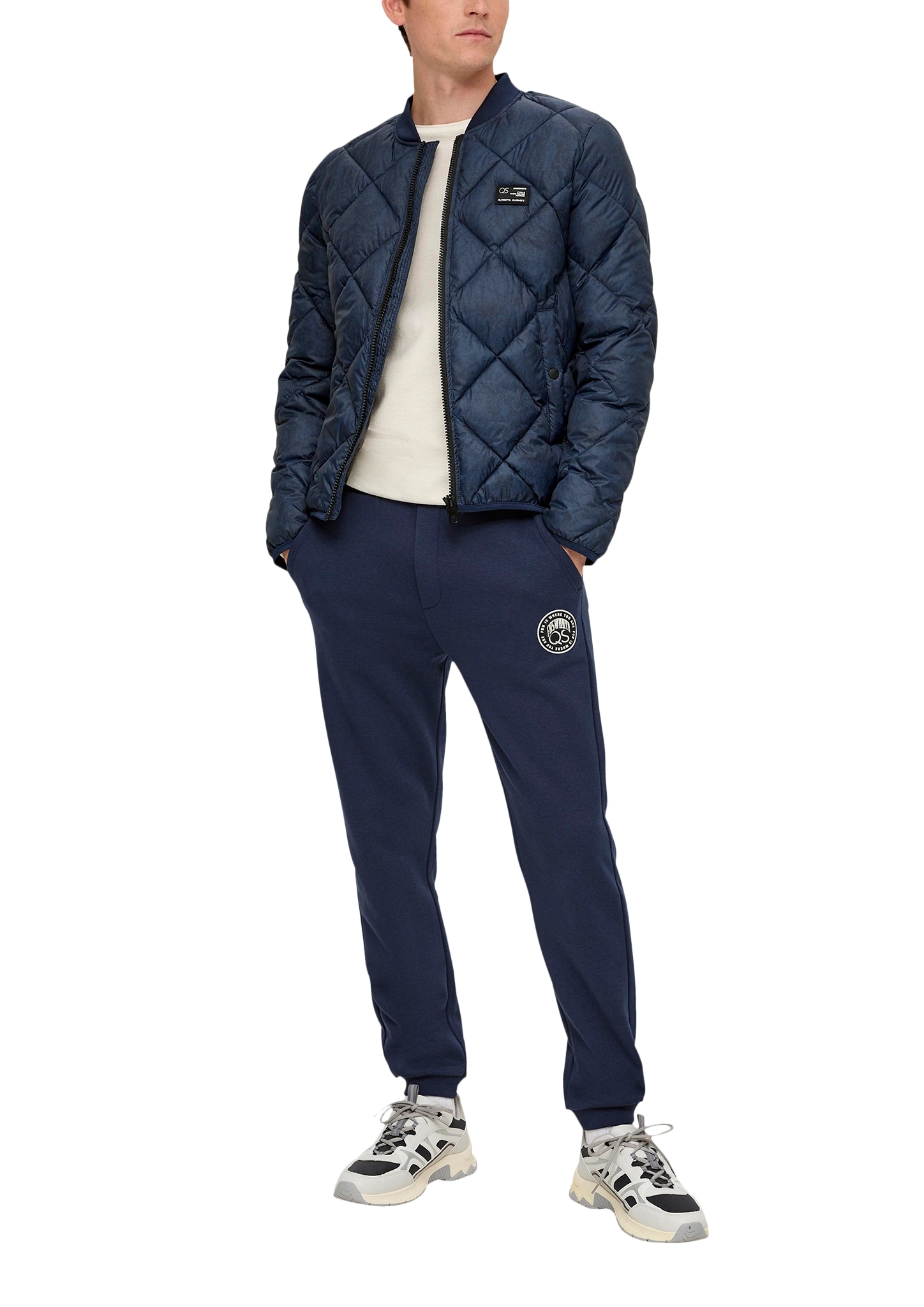 QS Blouson, mit Label-Badge auf der Brust