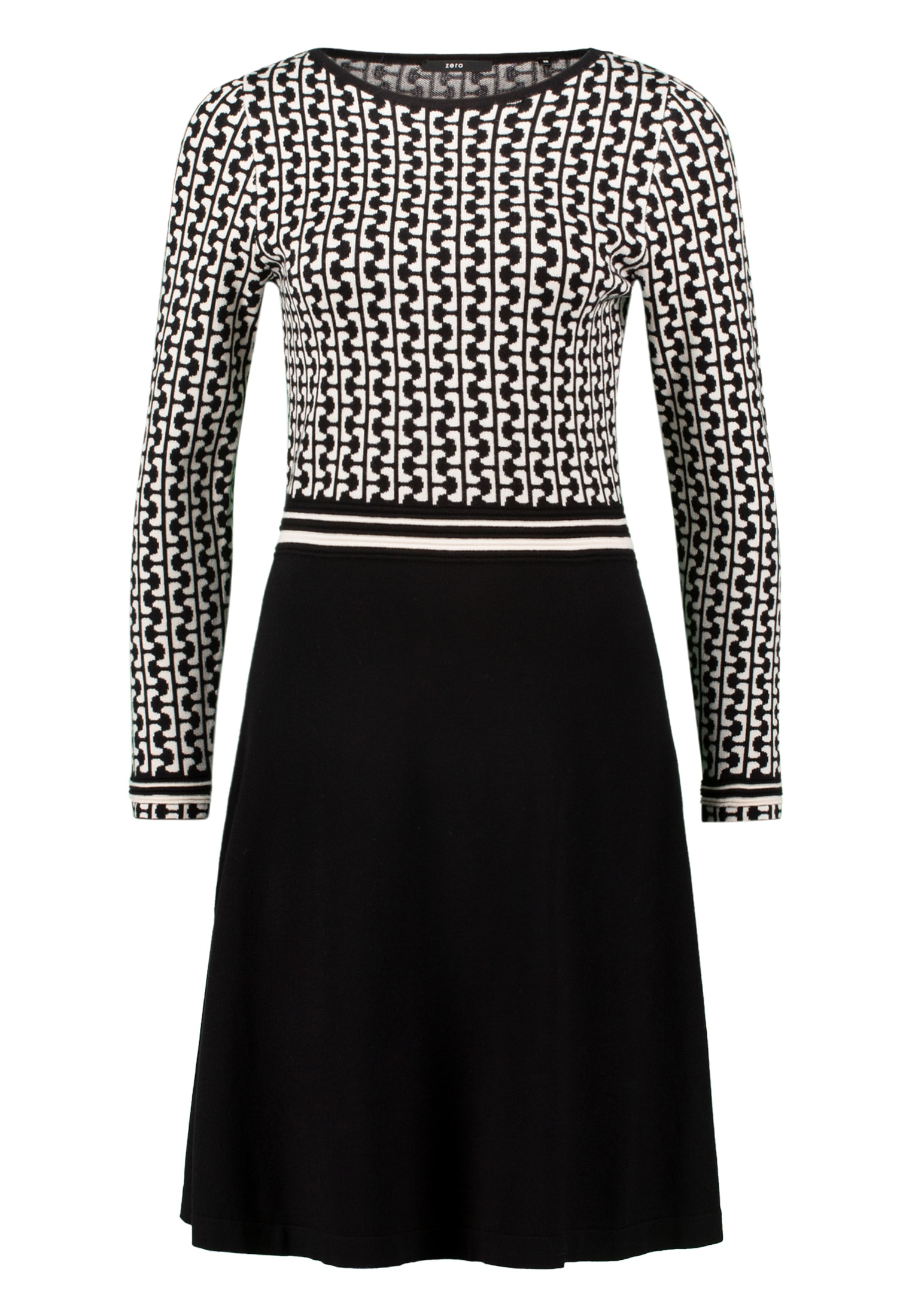 Zero Strickkleid »Damen grafisches Muster« Ohne Tasche Plain/ohne Details