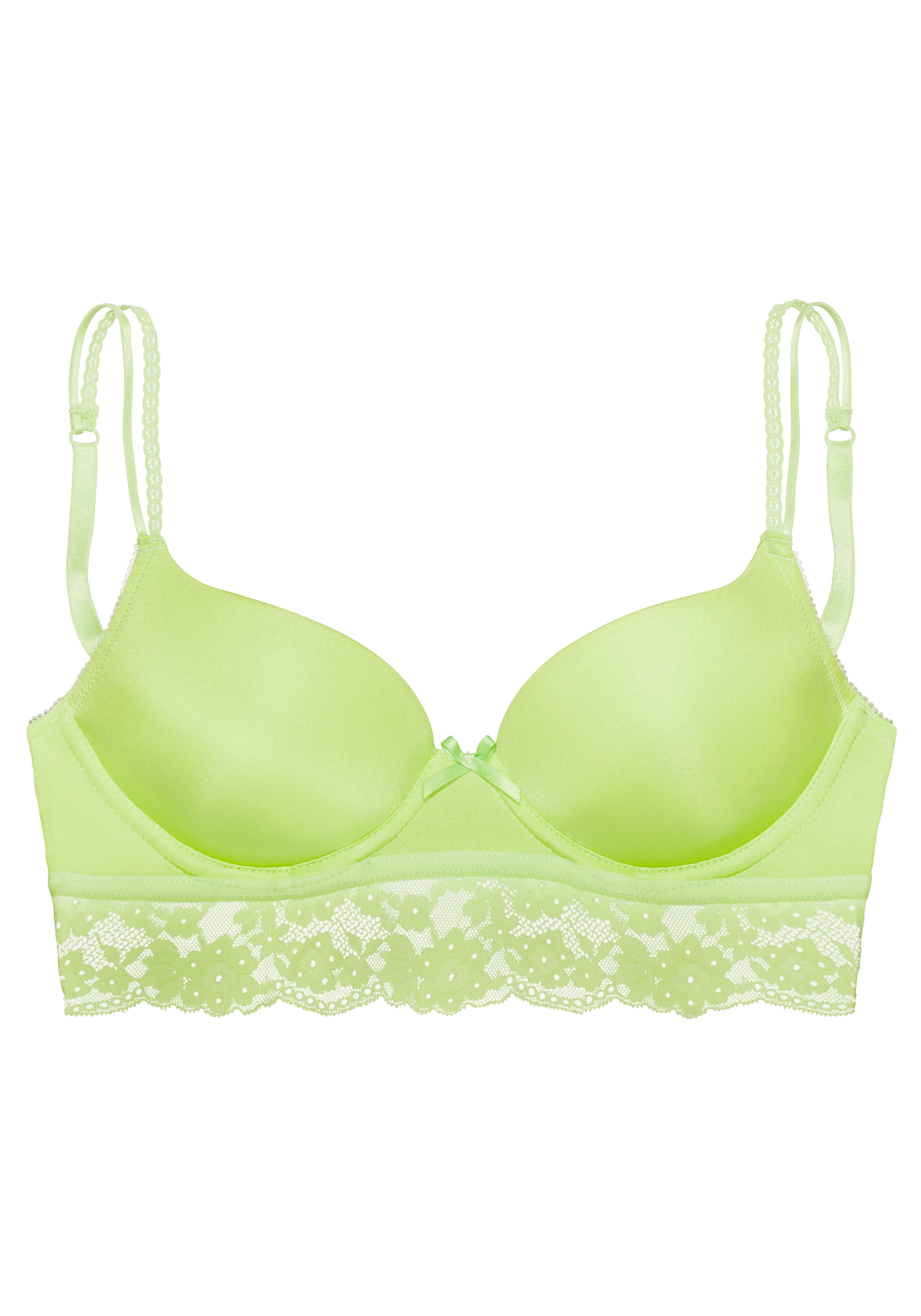 Vivance Push-up-BH, mit Bügel und Spitze entlang der Unterbrust, sexy Dessous