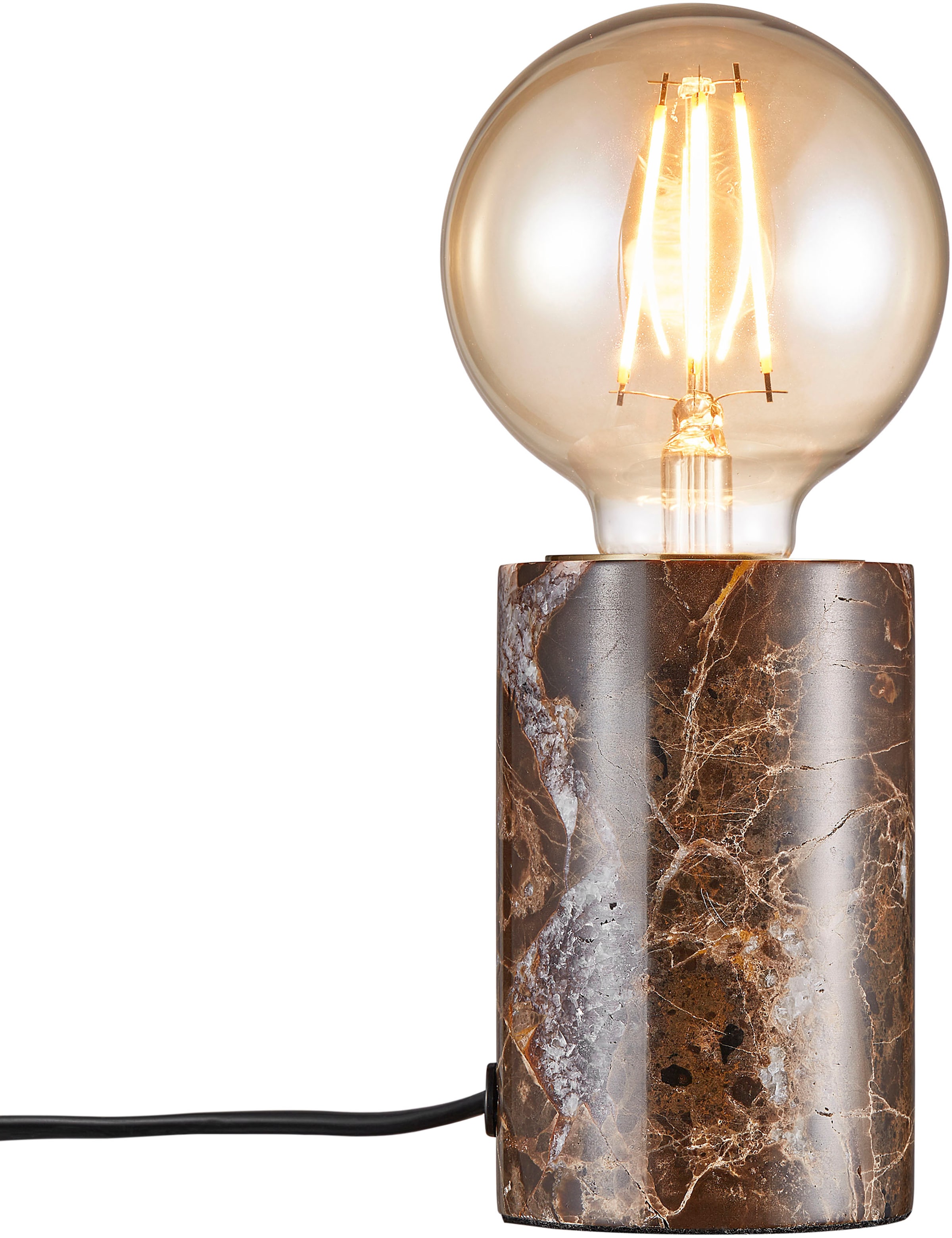 »Siv BAUR Tischleuchte Marble«, einzigartige LED Stil, Natürlicher | E27 Leuchmittel Marmorstruktur, für Nordlux