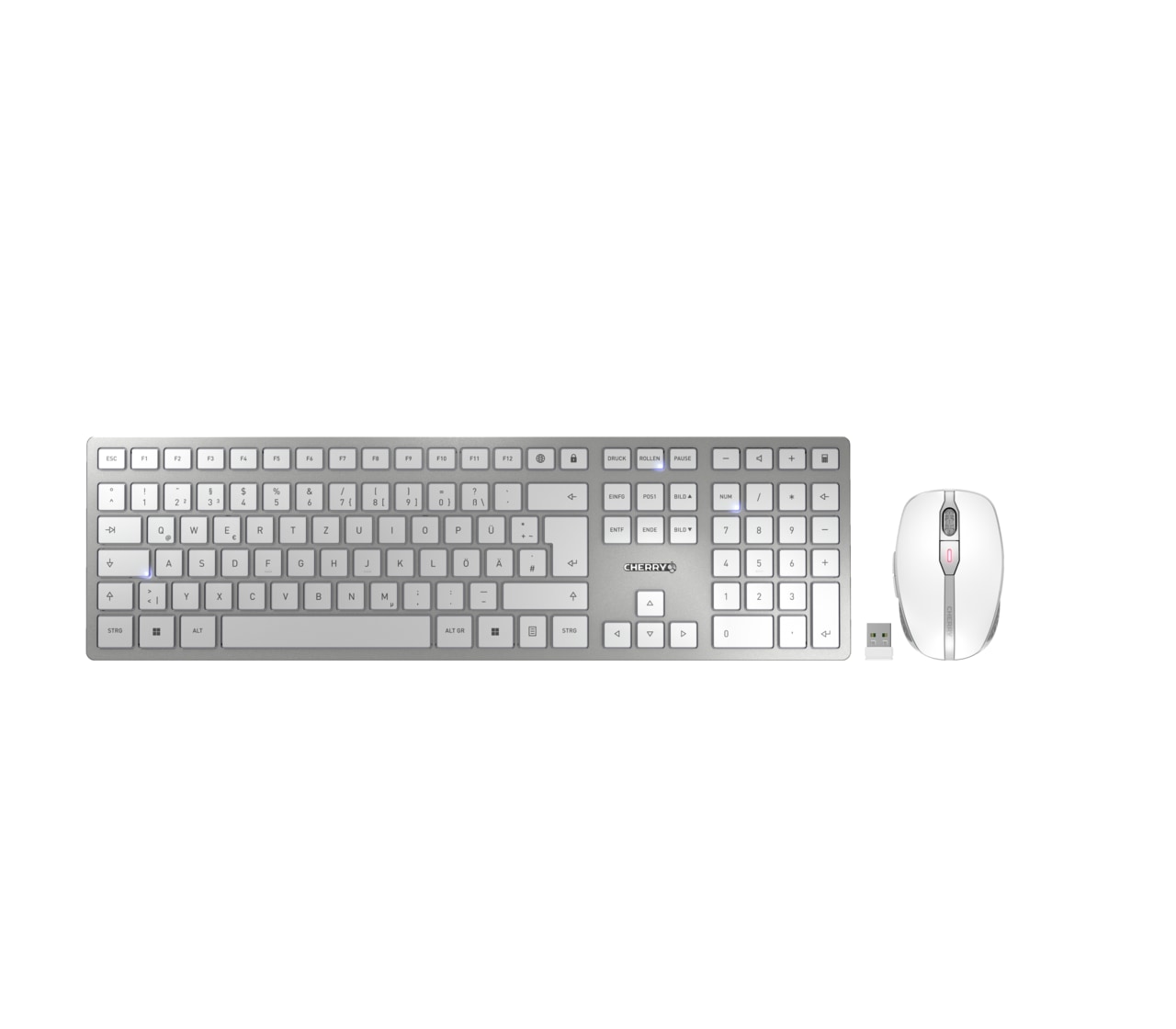 Cherry Tastatur- und Maus-Set »DW 9100 SLIM«, (Set)