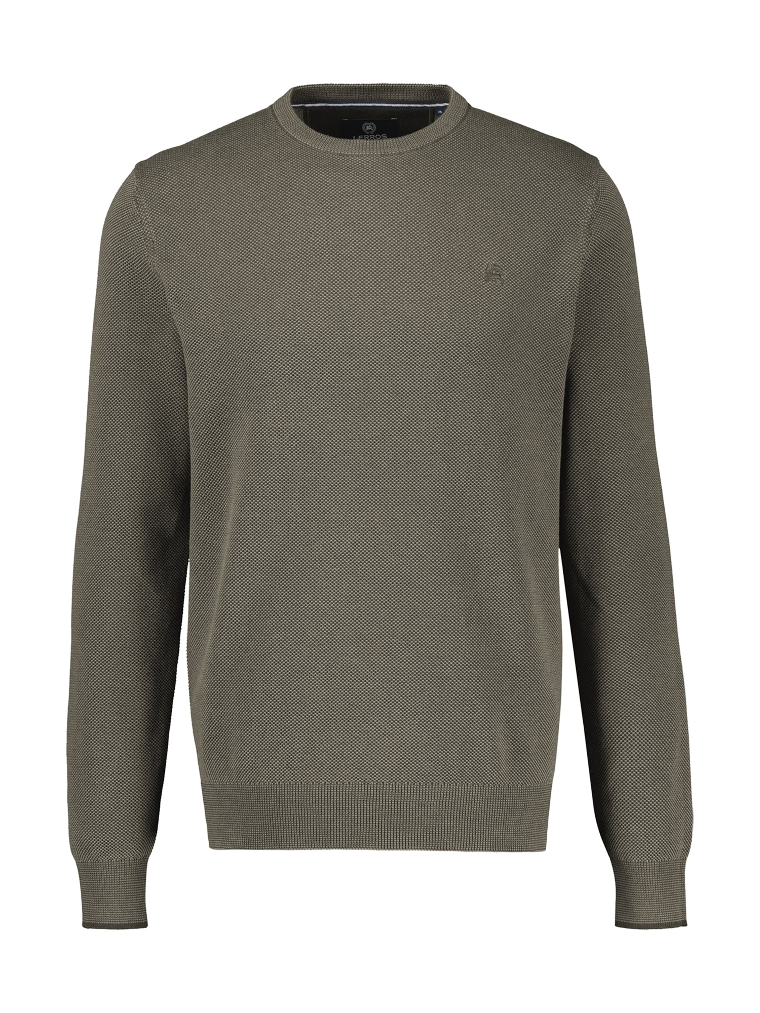 LERROS Strickpullover "Strickpullover aus Baumwolle in 2-Tone-Optik, große Größen"