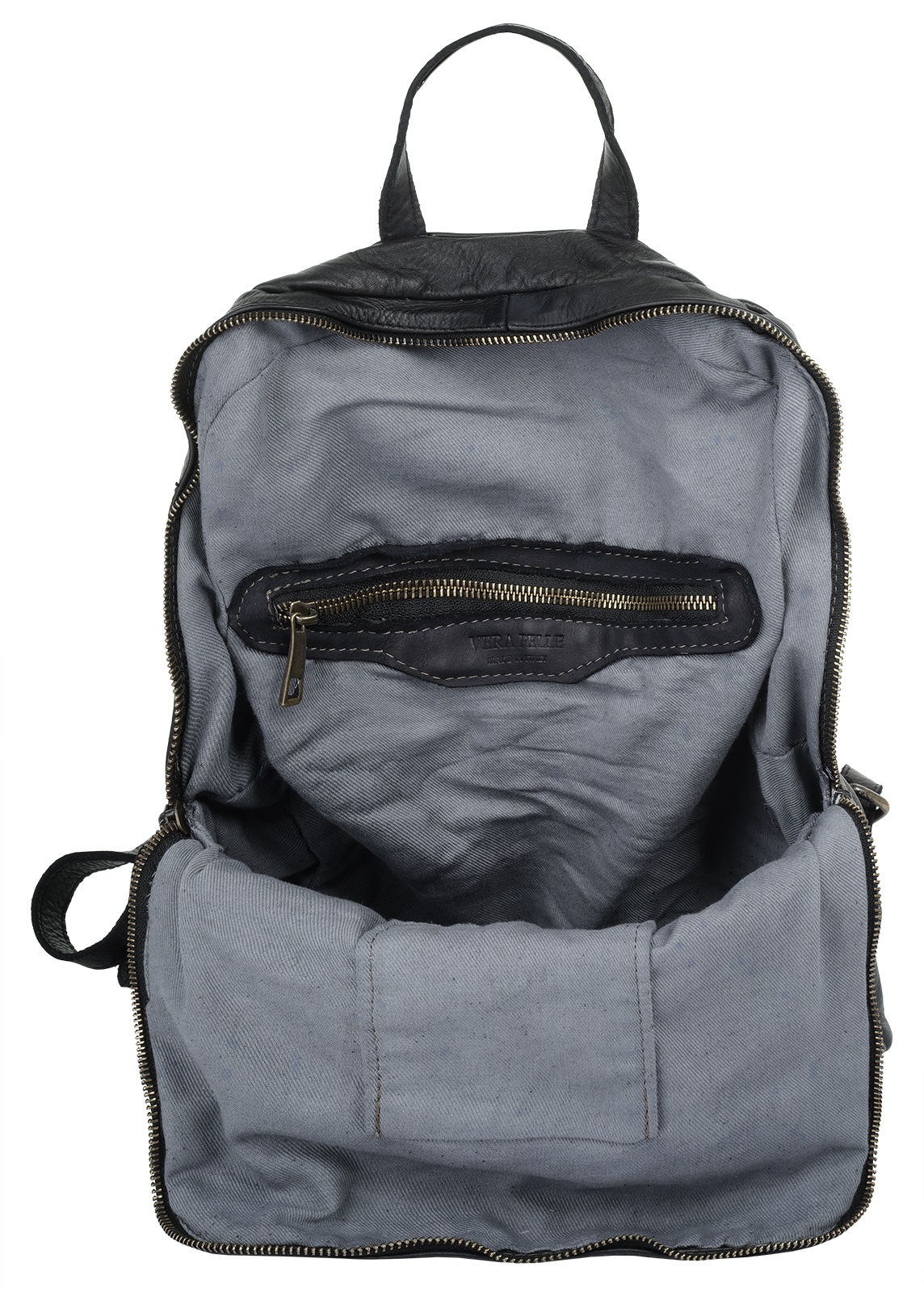 Samantha Look Cityrucksack, echt Leder, Made in Italy