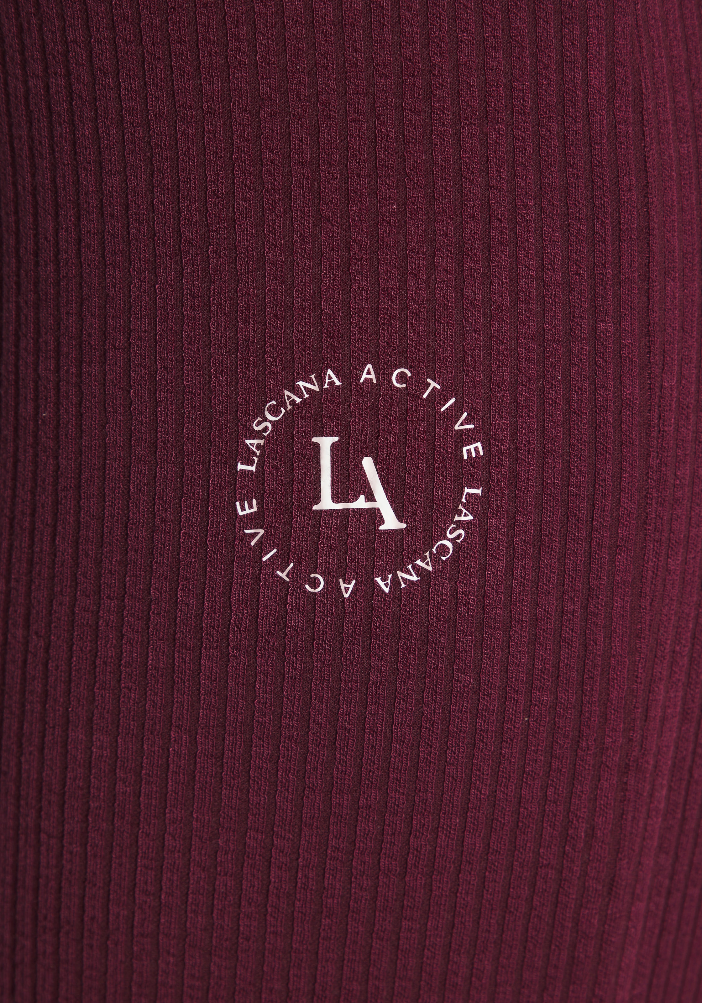 LASCANA ACTIVE Sporthose, aus elastischer Rippstruktur