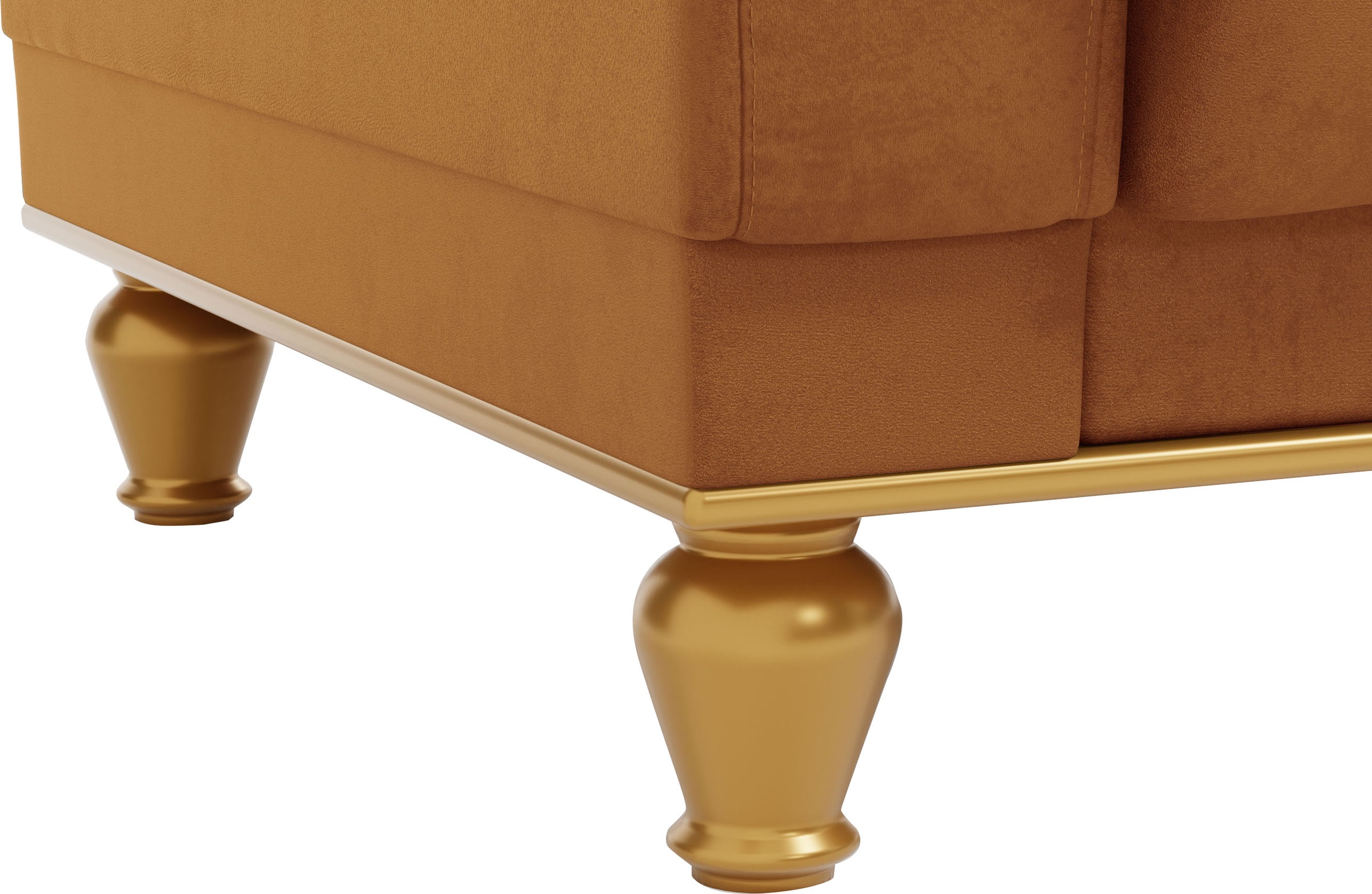 sit&more 2-Sitzer »Orient 5«, Rückenkissen mit Strass-Stein, goldfarbene Applikationen