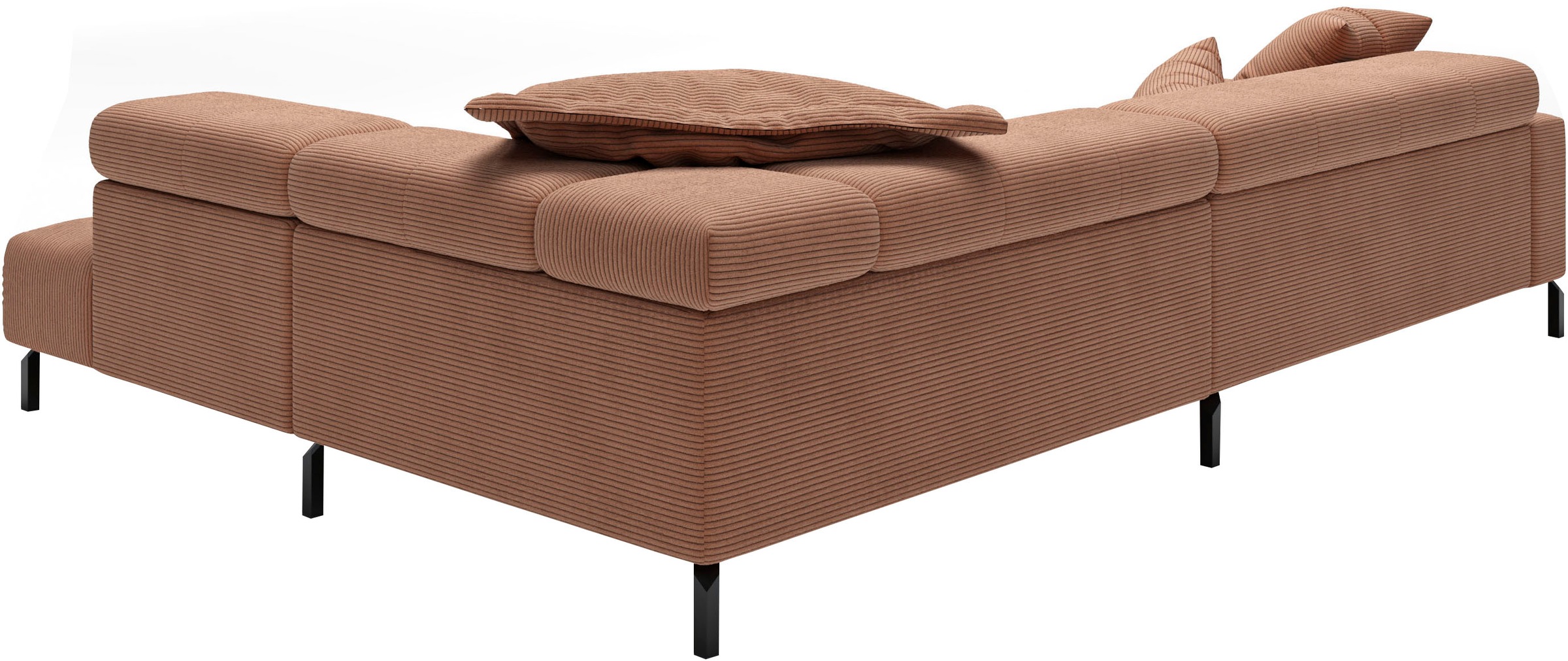 Places of Style Ecksofa »Cleveland, L-Form, incl. Kopfteilverstellung, Breite 311 cm«, wahlweise elektrischer Sitzvorzug
