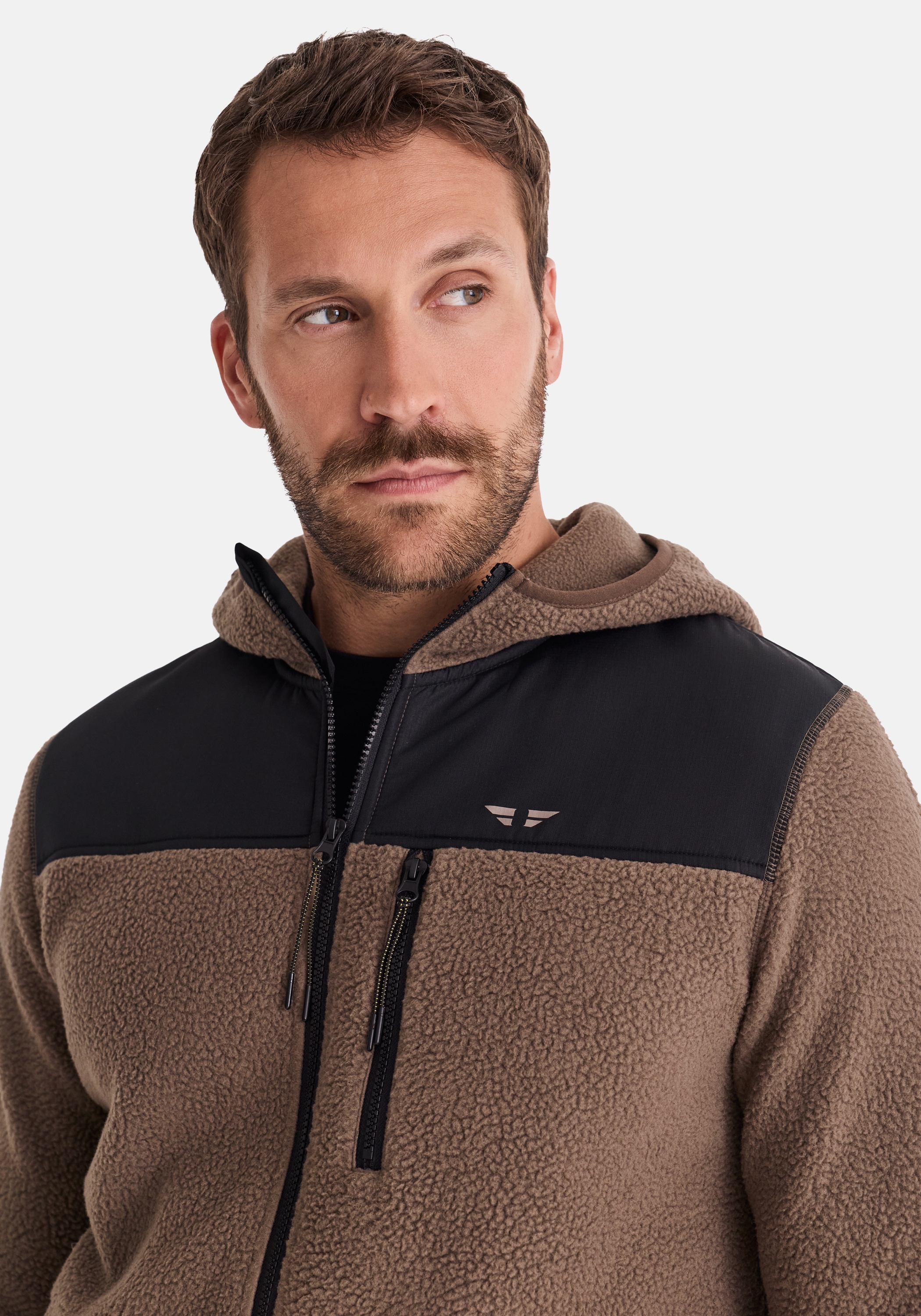 HERO by John Medoox Sweatjacke »JEAN Teddyfleecejacke Hoody« Teddyfleecejacke Hoody für Herren