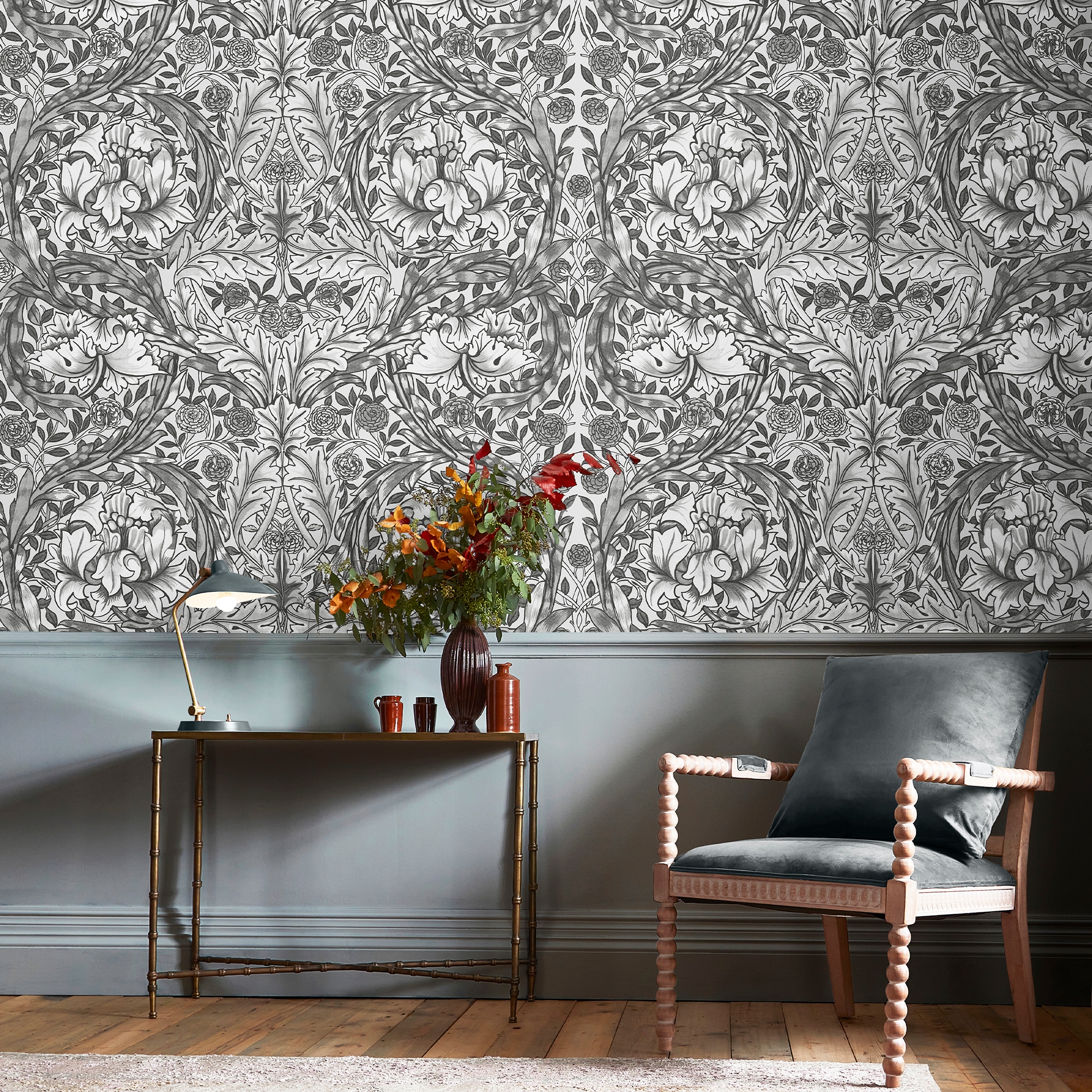 WILLIAM MORRIS AT HOME Vliestapete "African Marigold" Retro glatt 10mx52cm (ca. 5m2)