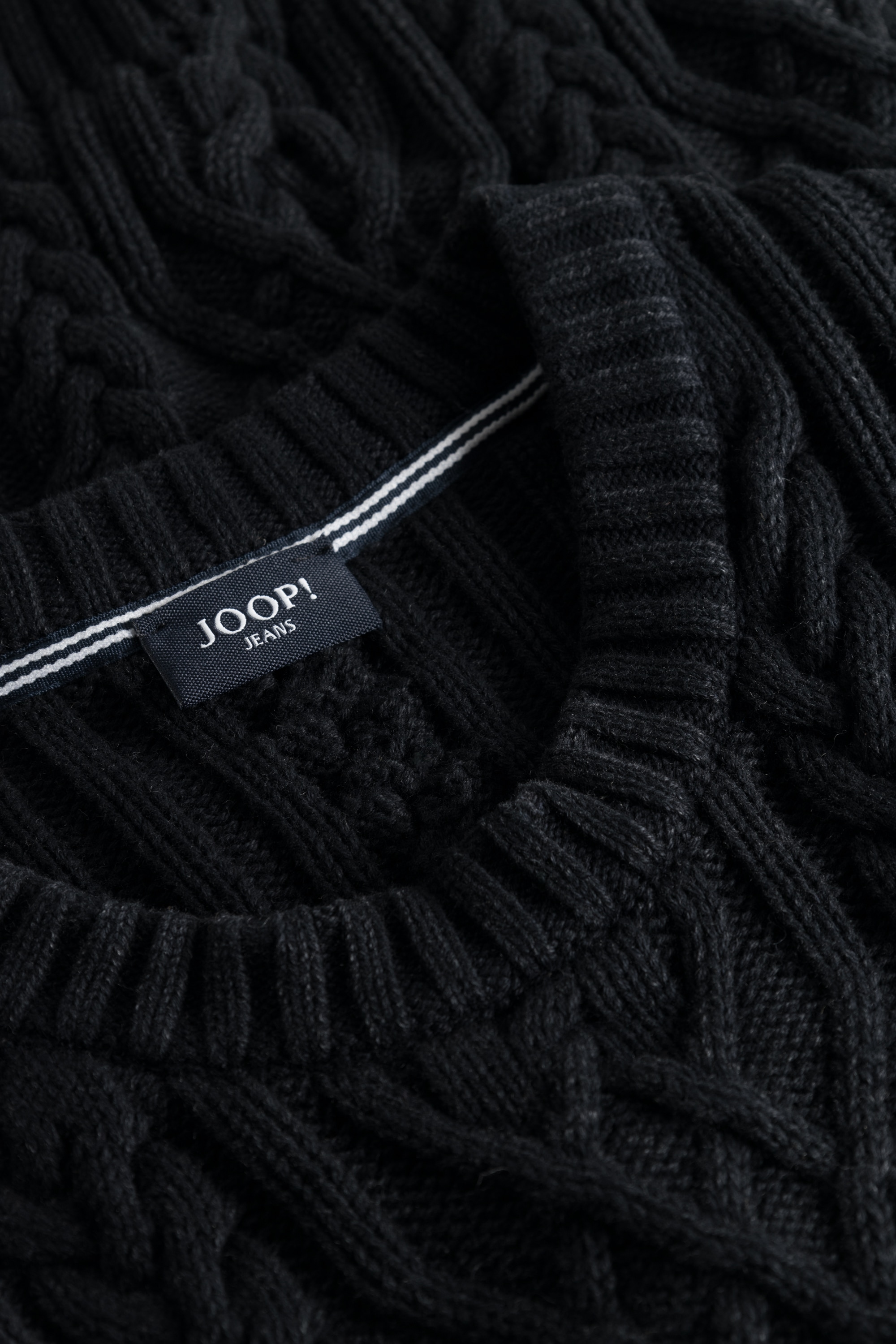 Joop Jeans Rundhalspullover »Silano«, aus Strukturstrick
