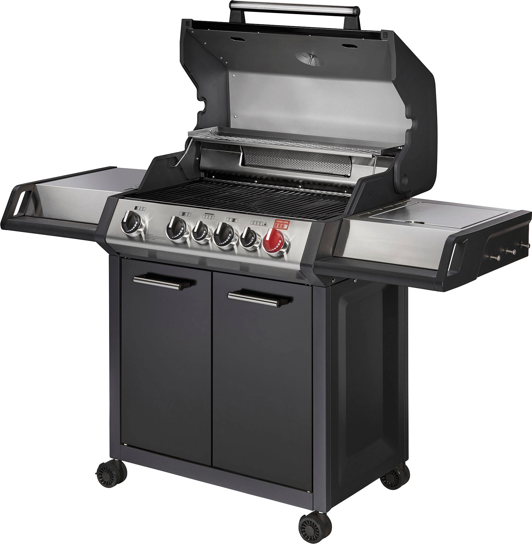 Enders® Gasgrill »Monroe Black Pro 4 IK Turbo«, BxTxH: 154x58x119 cm