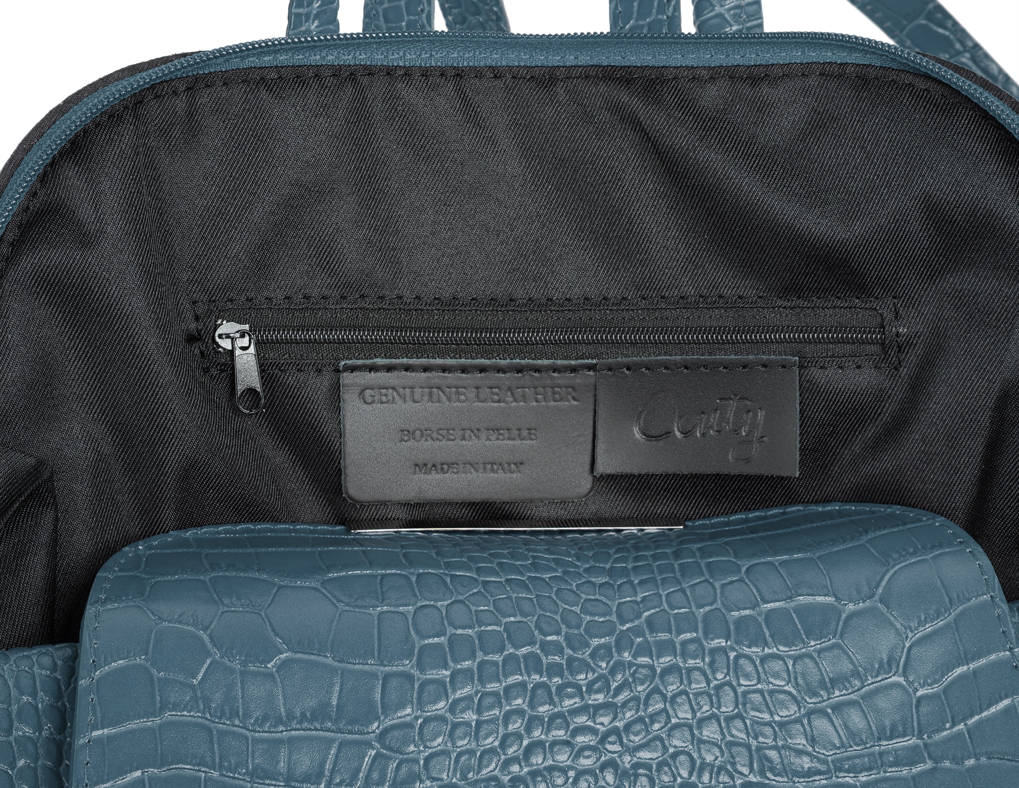 Cluty Cityrucksack, echt Leder, Made in Italy