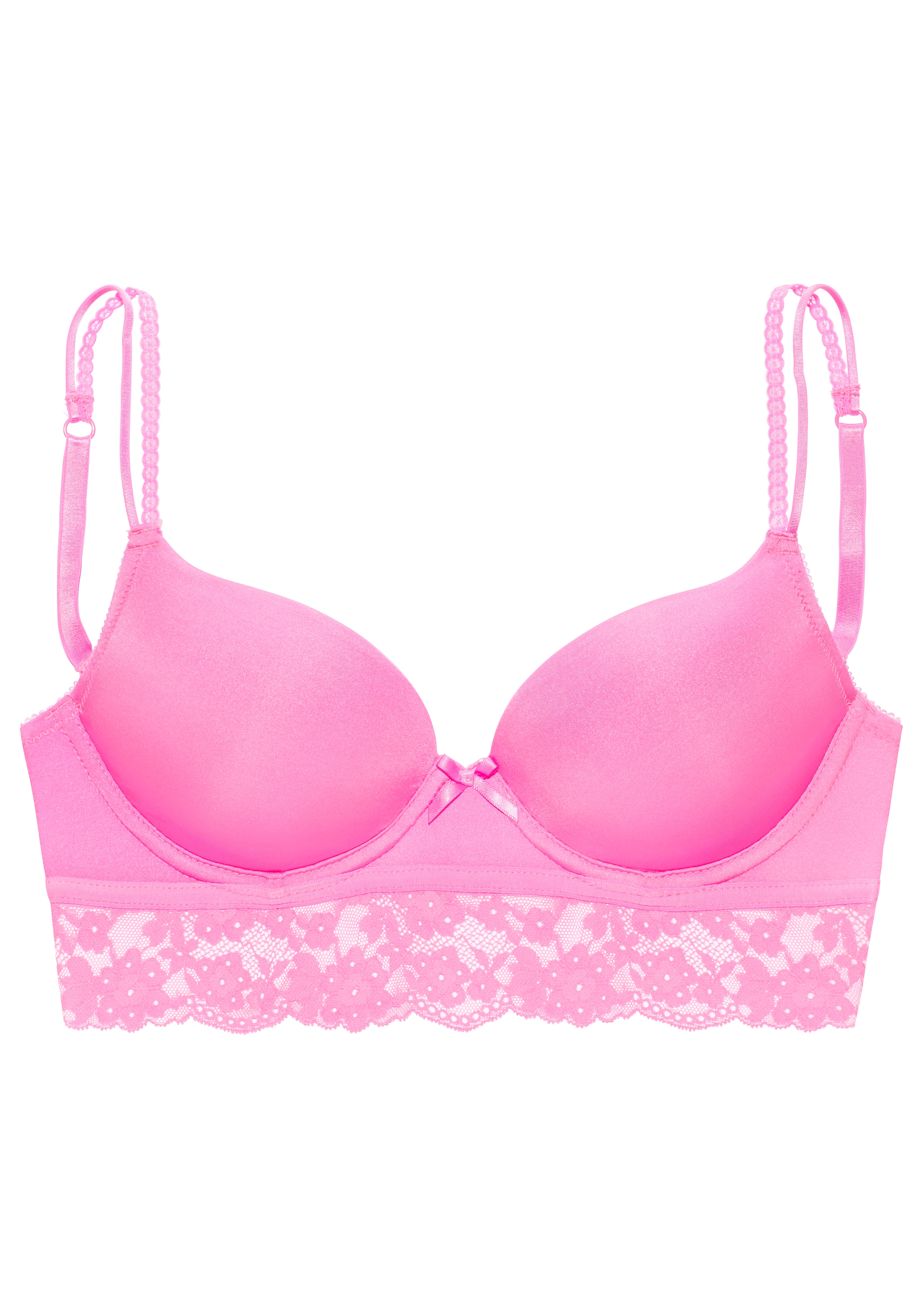 Vivance Push-up-BH, mit Bügel und Spitze entlang der Unterbrust, sexy Dessous