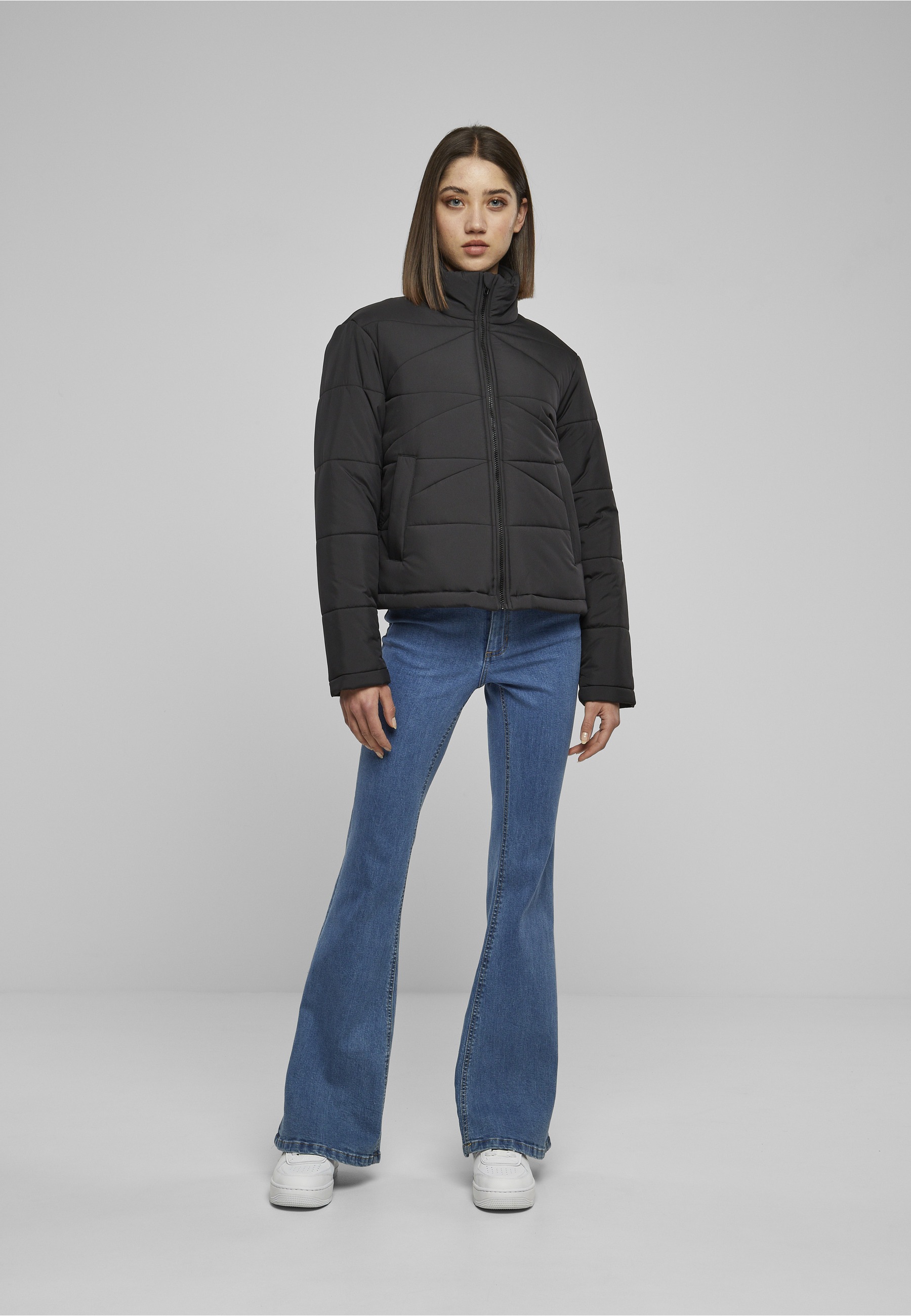 URBAN CLASSICS Allwetterjacke »Urban Classics Damen Ladies Arrow Puffer Jacket« 1 Stk. tlg. ohne Kapuze