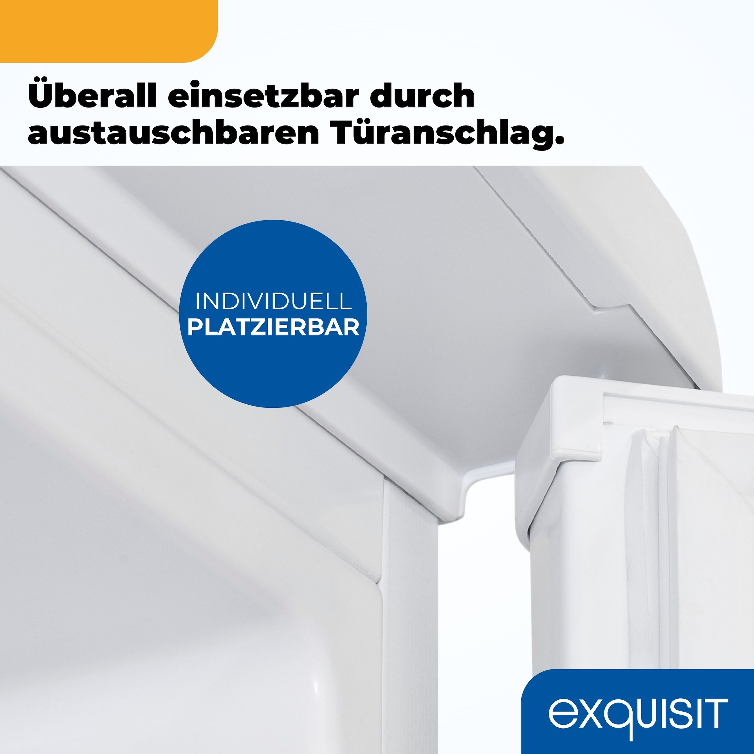 exquisit Kühlschrank »KS16-4-HE-040C weiss«, geräumige 4-Sterne-Gefrierfach