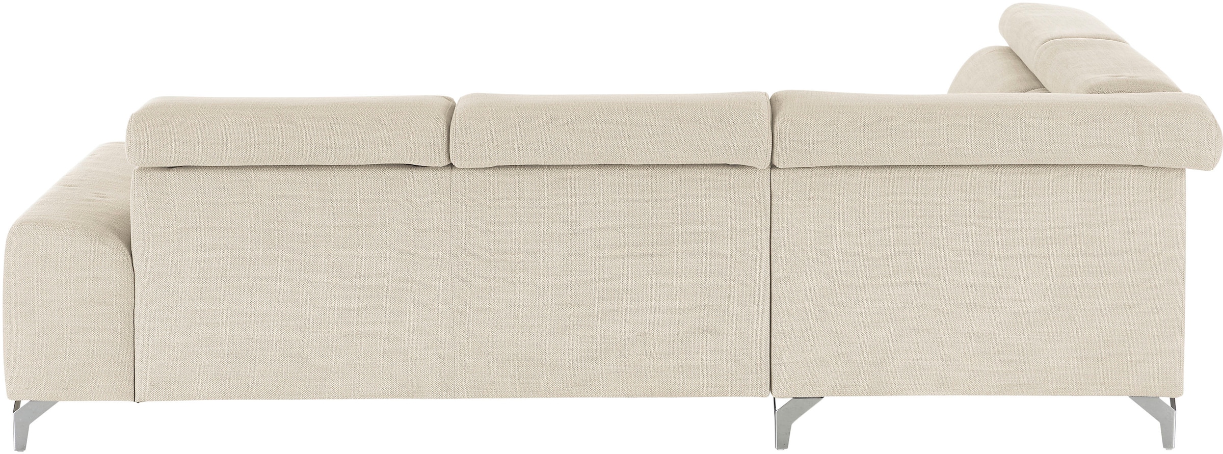 3C Candy Ecksofa »Greve Sofa immer mit manuelle Kopfteilverstellungen, modern, elegant«, wahlweise motorischer Sitzvorzug, bequem und zeitlos, L-Form