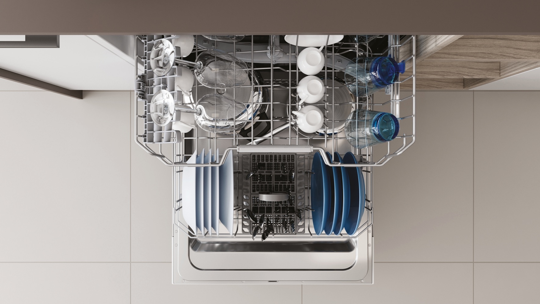 Privileg teilintegrierbarer Geschirrspüler »RBO 2T131 A F S« 14 tlg. Maßgedecke Fast&Clean 28 Min. – das effektive Reinigungsprogramm unter 28 Minuten